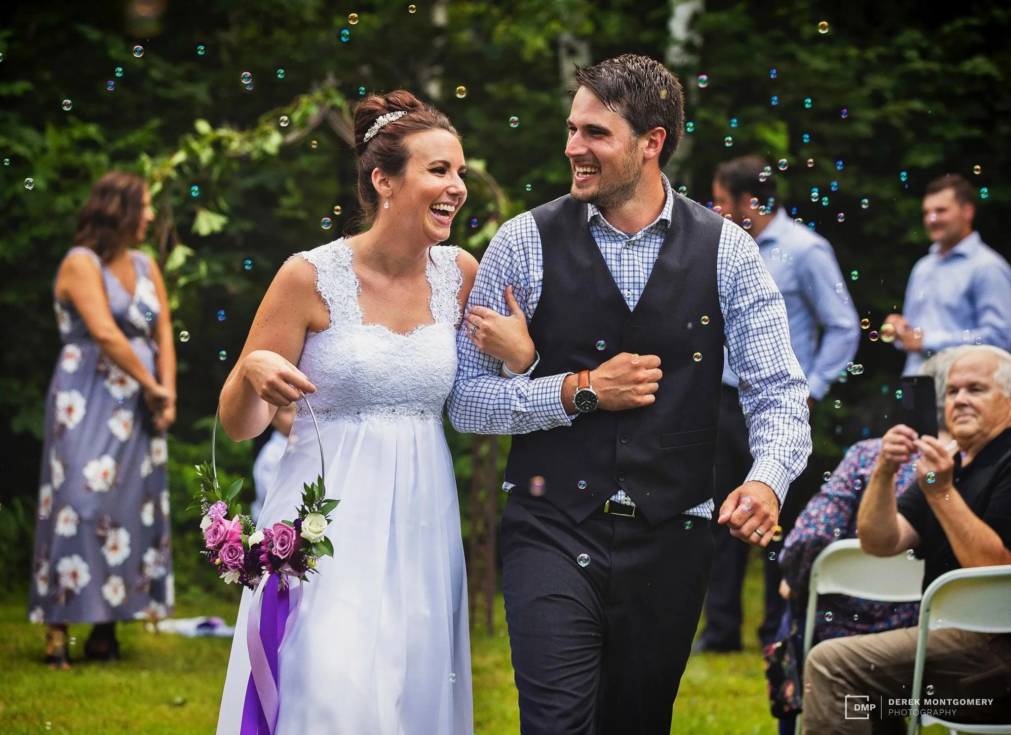 Joey + Derek | Bridal Hoop | Backyard Wedding | Derek Montgomery Photography