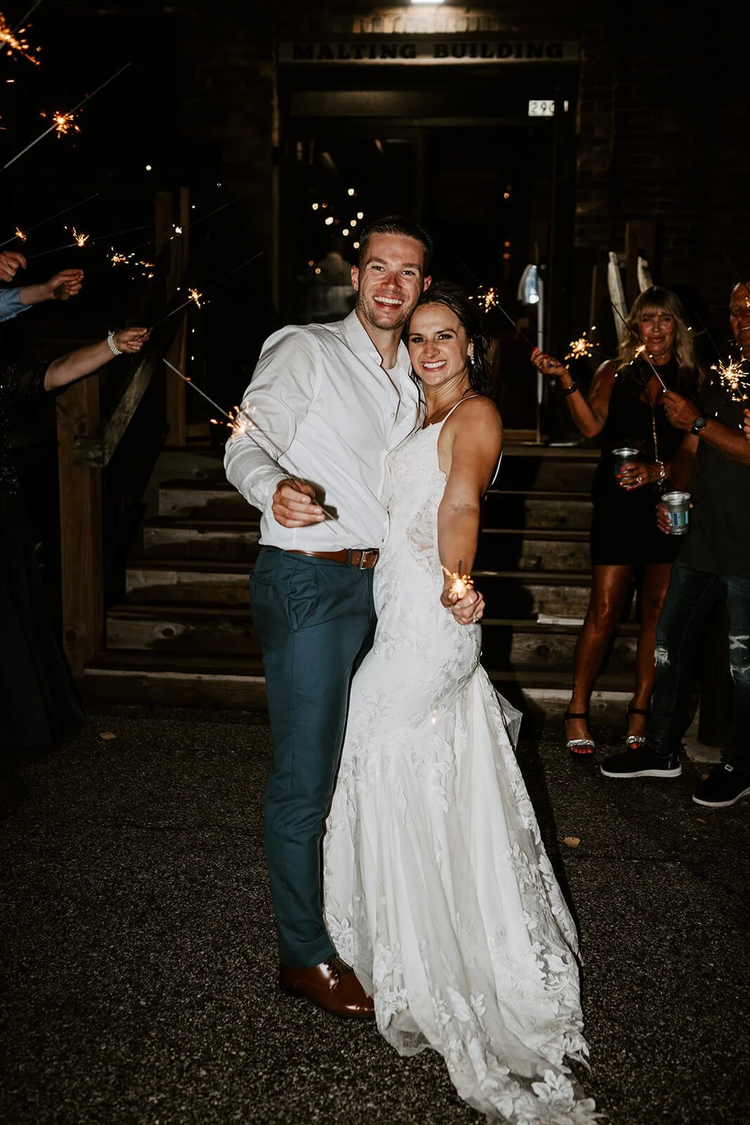 Sparkler Exit Celebration | Duluth Wedding Reception