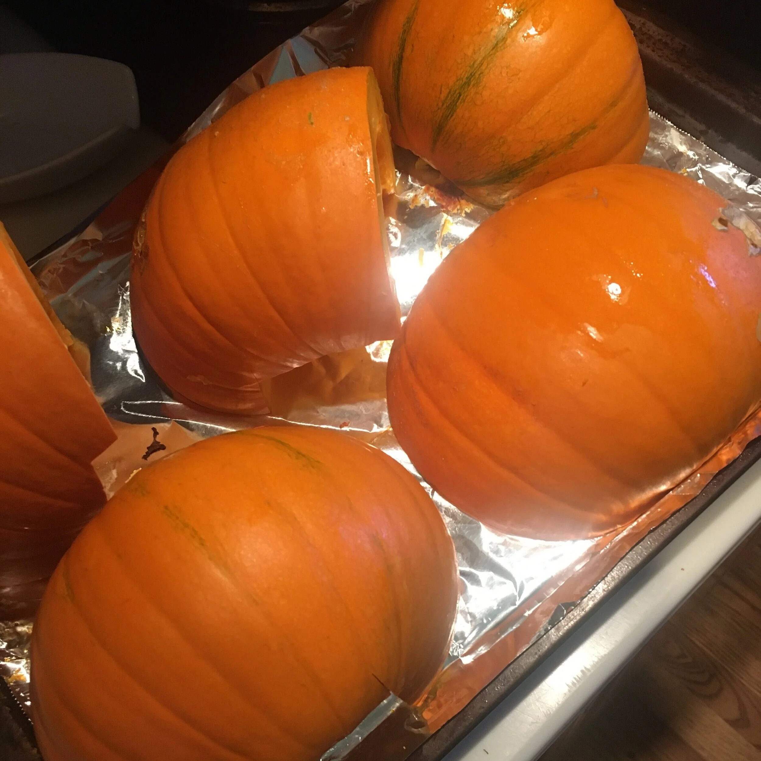 Bake in 350F oven for at least one hour