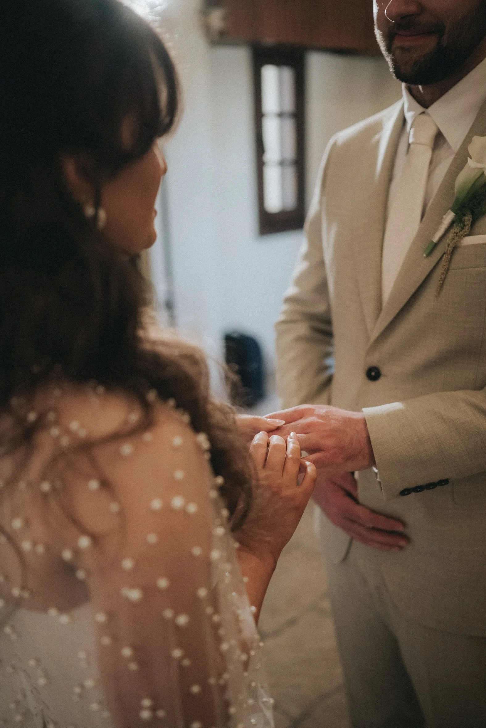 Bride getting ready at the Elysium Hotel