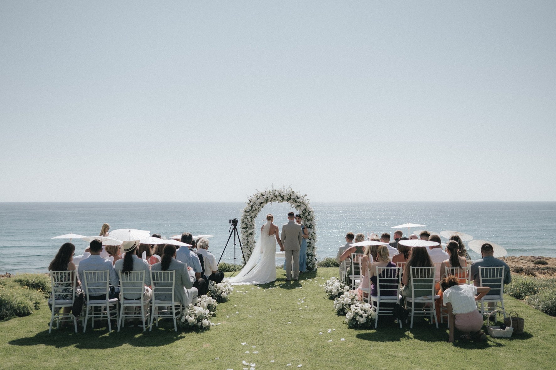 Beach front cyprus weddings