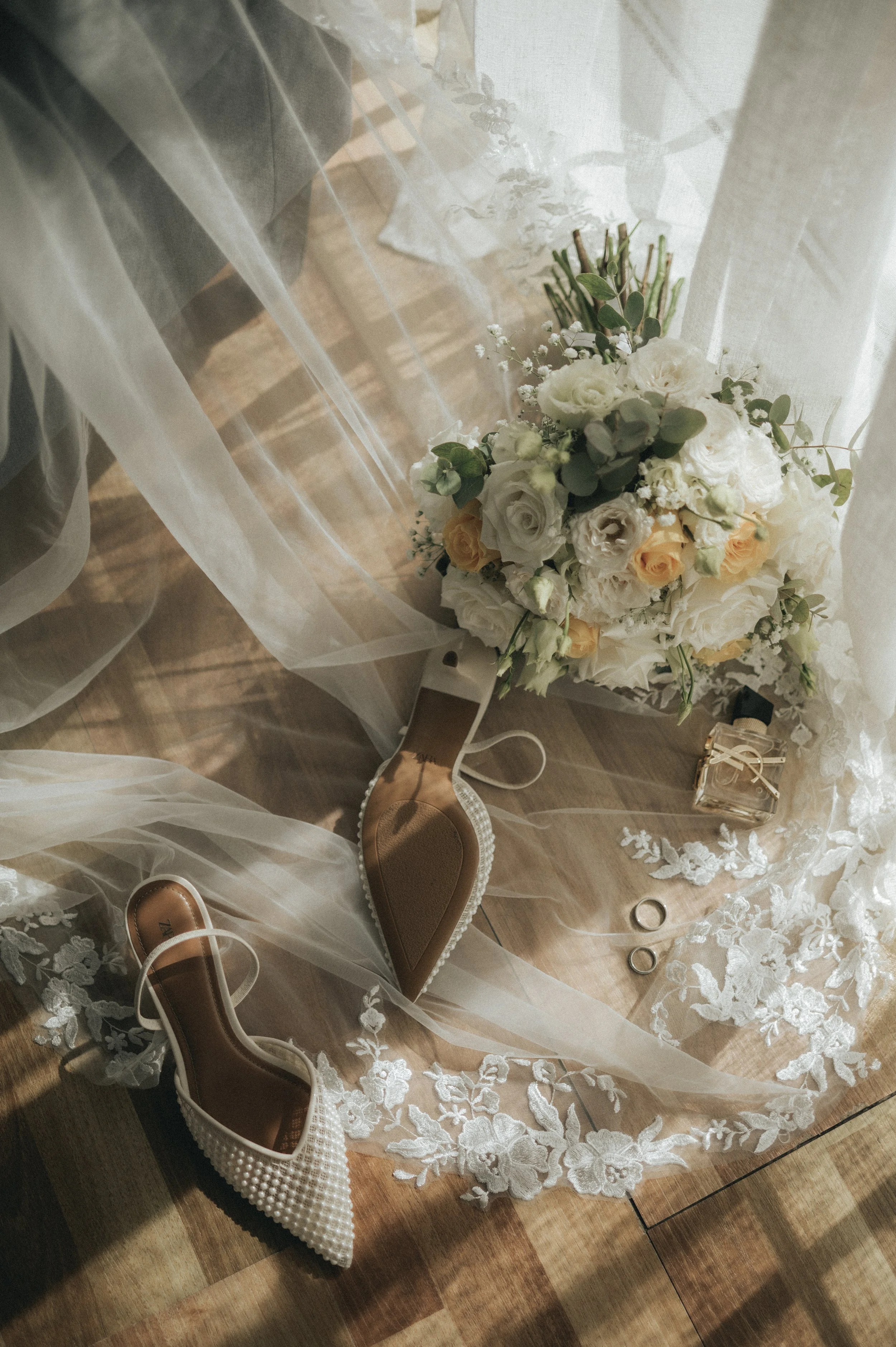bridal shoes, Cyprus wedding