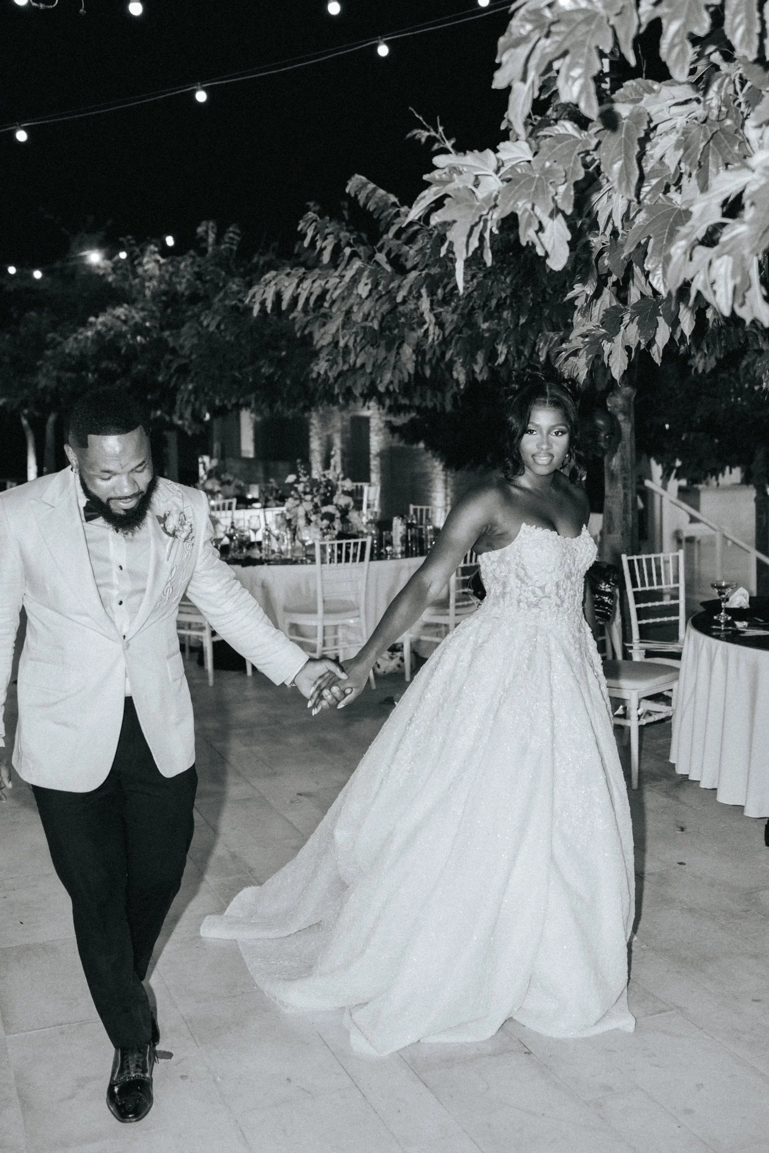 bride and groom at Coral residence