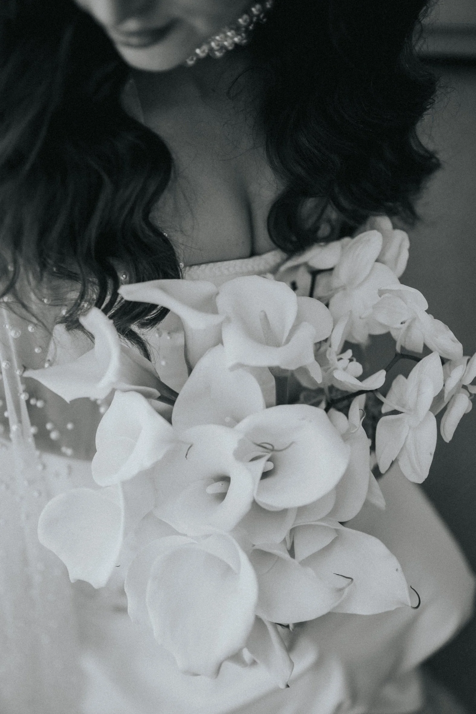 Bride getting ready at the Elysium Hotel