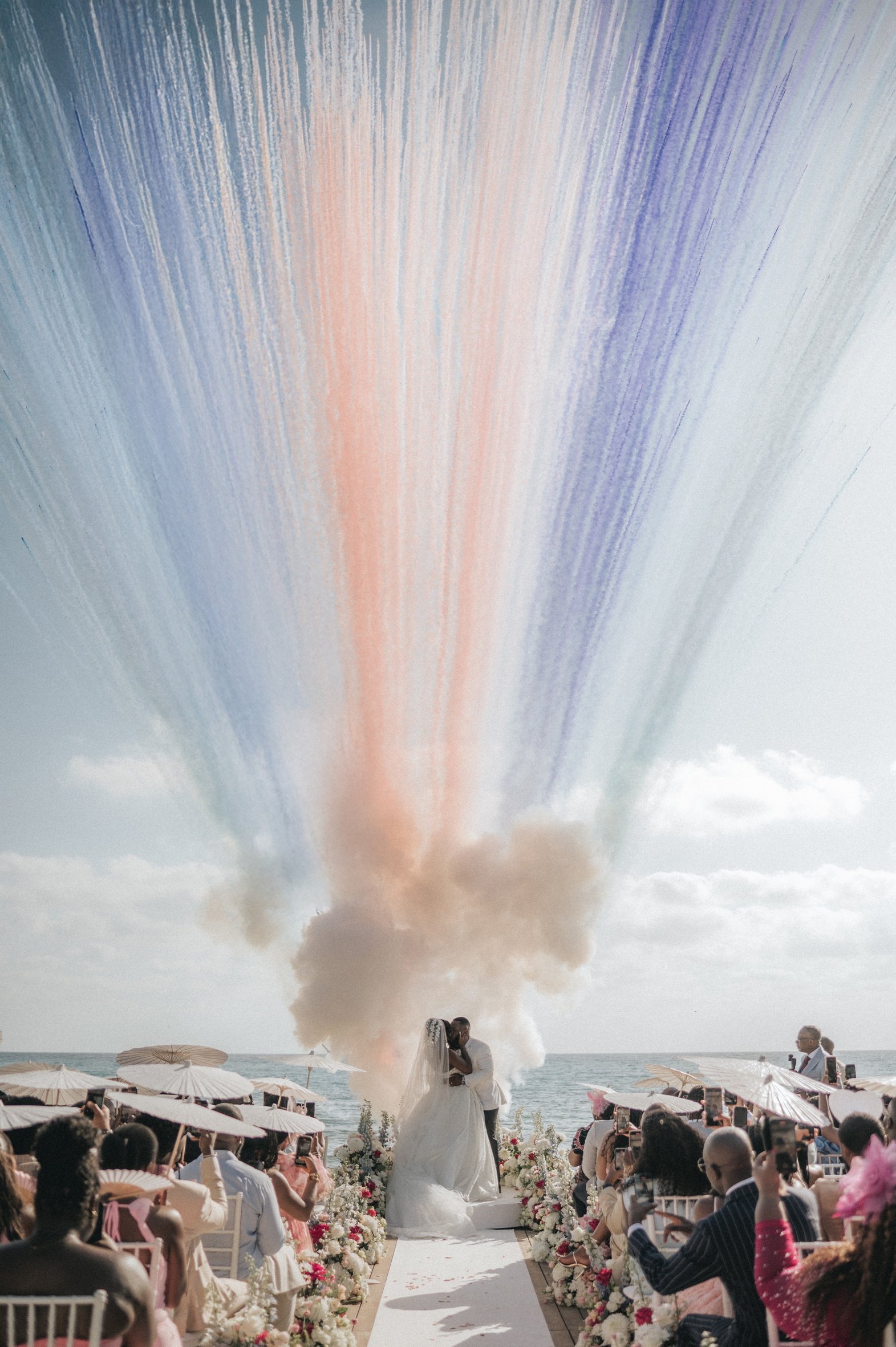 Coral Residence beach front venue fireworks let off