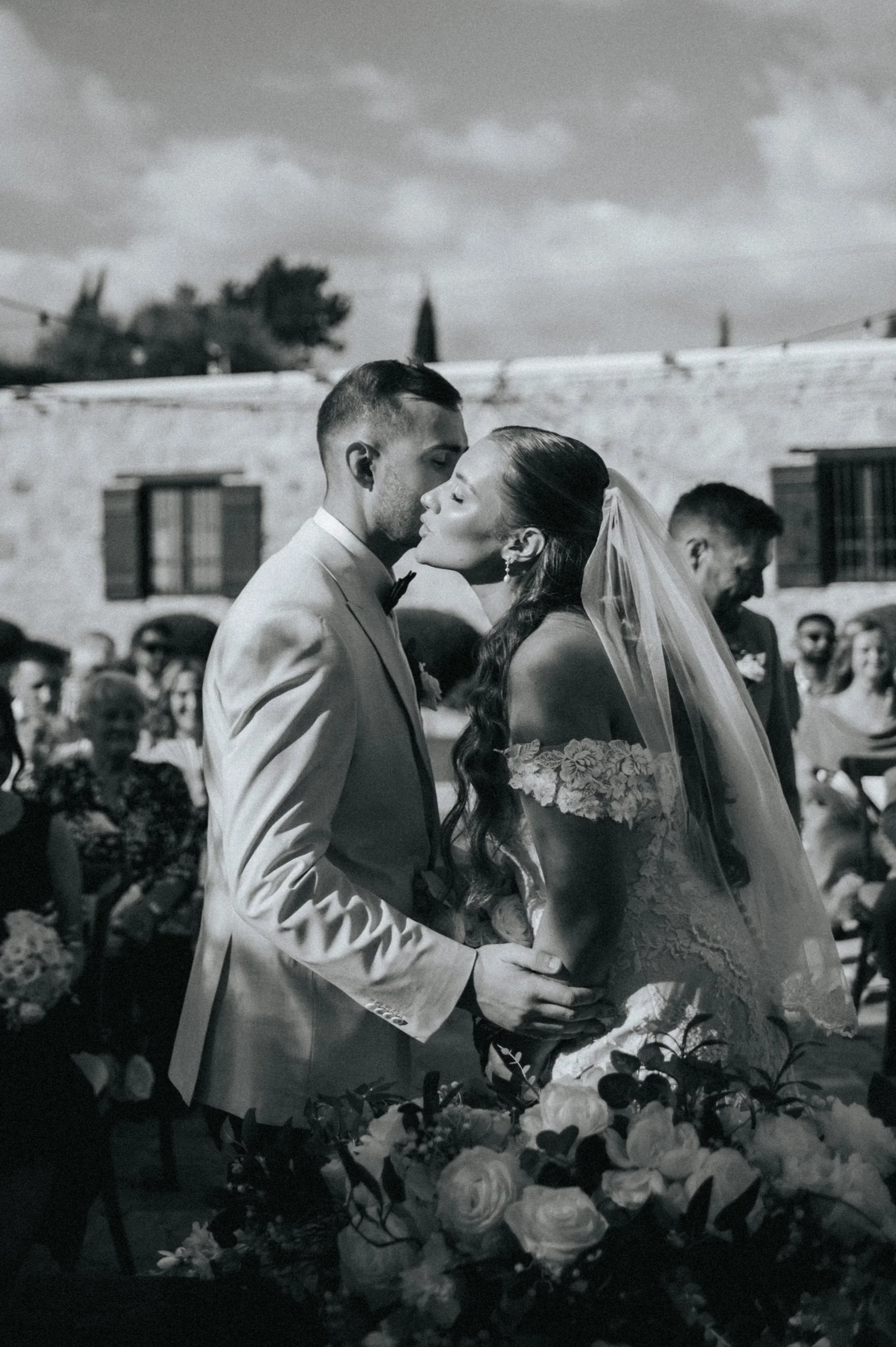 bride and groom getting married in Cyprus at Liopetro