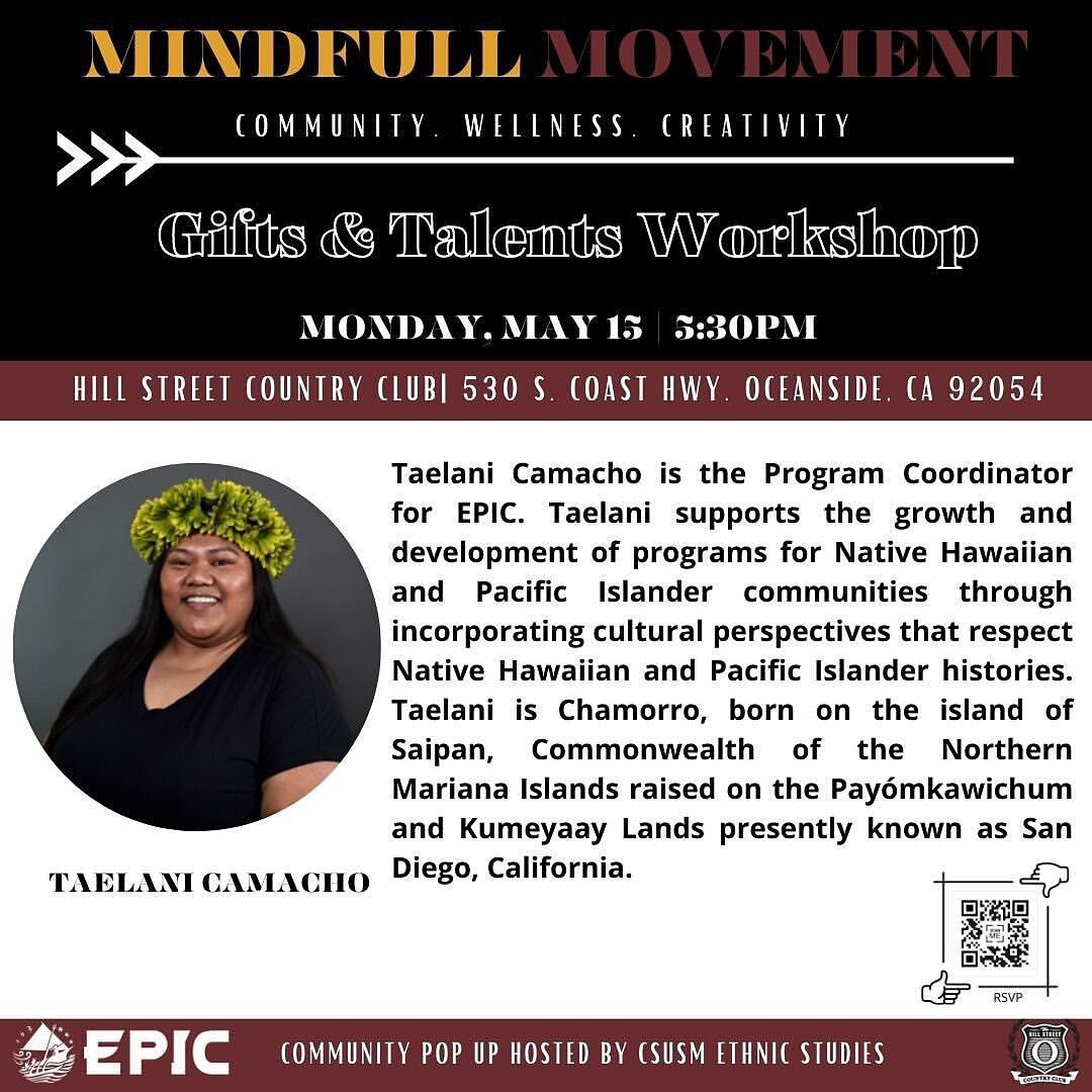 Posted @withregram &bull; @d_2_day Workshop 1: Gifts and Talents
Co-Facilitated by Taelani Camacho, EPIC and Daja Marks, PILOT Alumni 

- Join us for a workshop that aims to&nbsp;cultivate wellness and healing by leaning into our gifts and talents.

