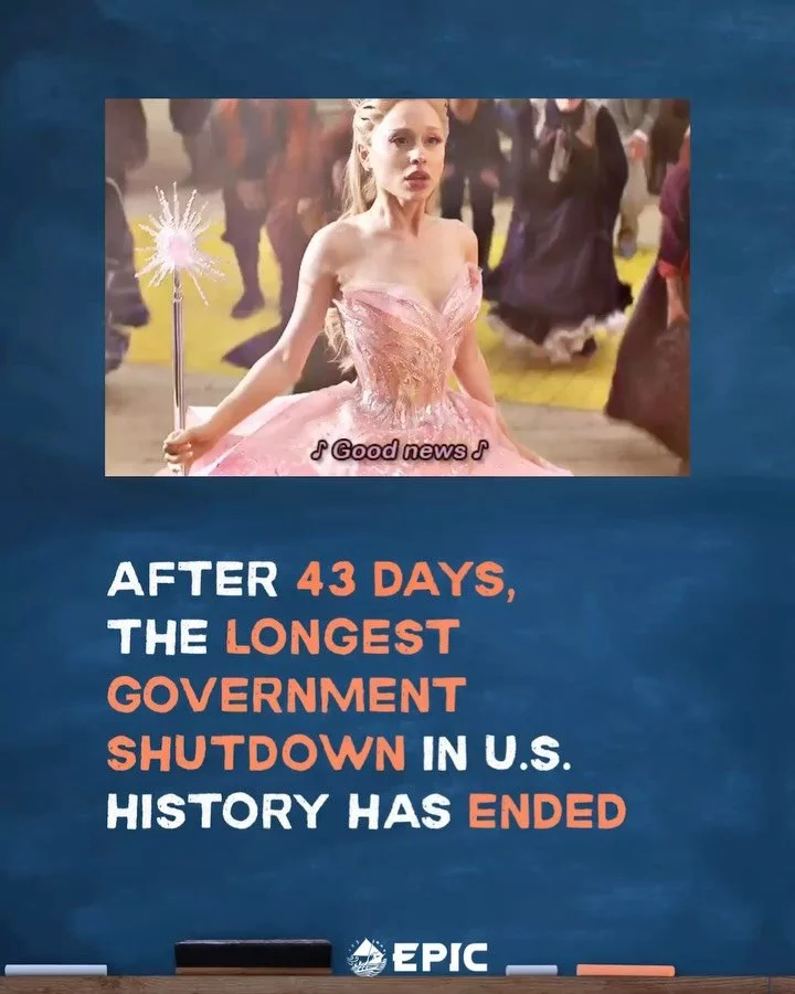 The longest government shutdown in US history has ended after 43 unnecessary days. On November 12, Congress temporarily ended the shutdown until January 30th. If a funding agreement is not reached by then, another shutdown is at risk of occurring alo