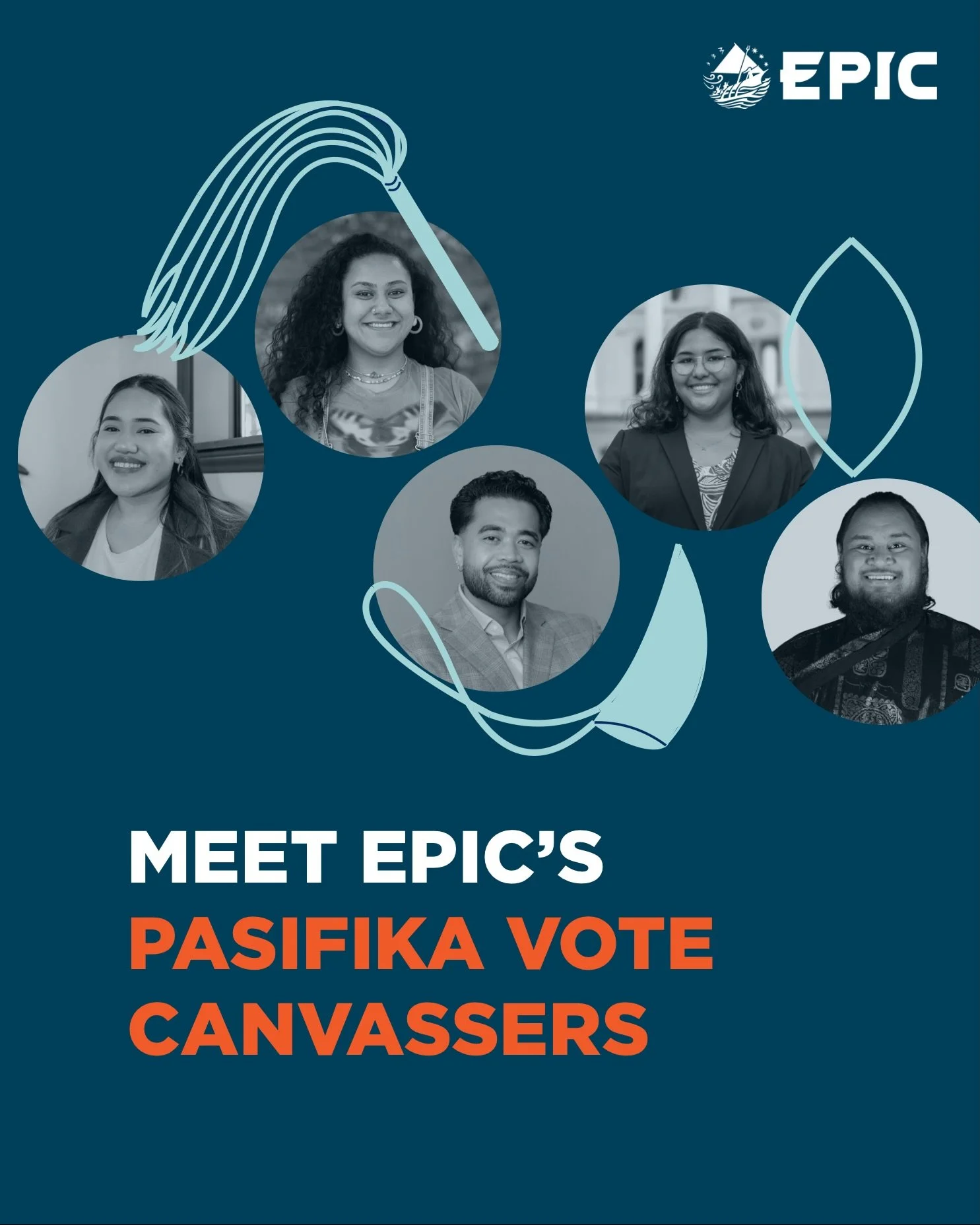 👋🏽Allow us to introduce the four canvassers (and their EPIC staff lead) who will be helping us this election season to get out the vote in our Pasifika communities! Their full bios can be found at our voting page empoweredpi.org/vote-2026 (link in 