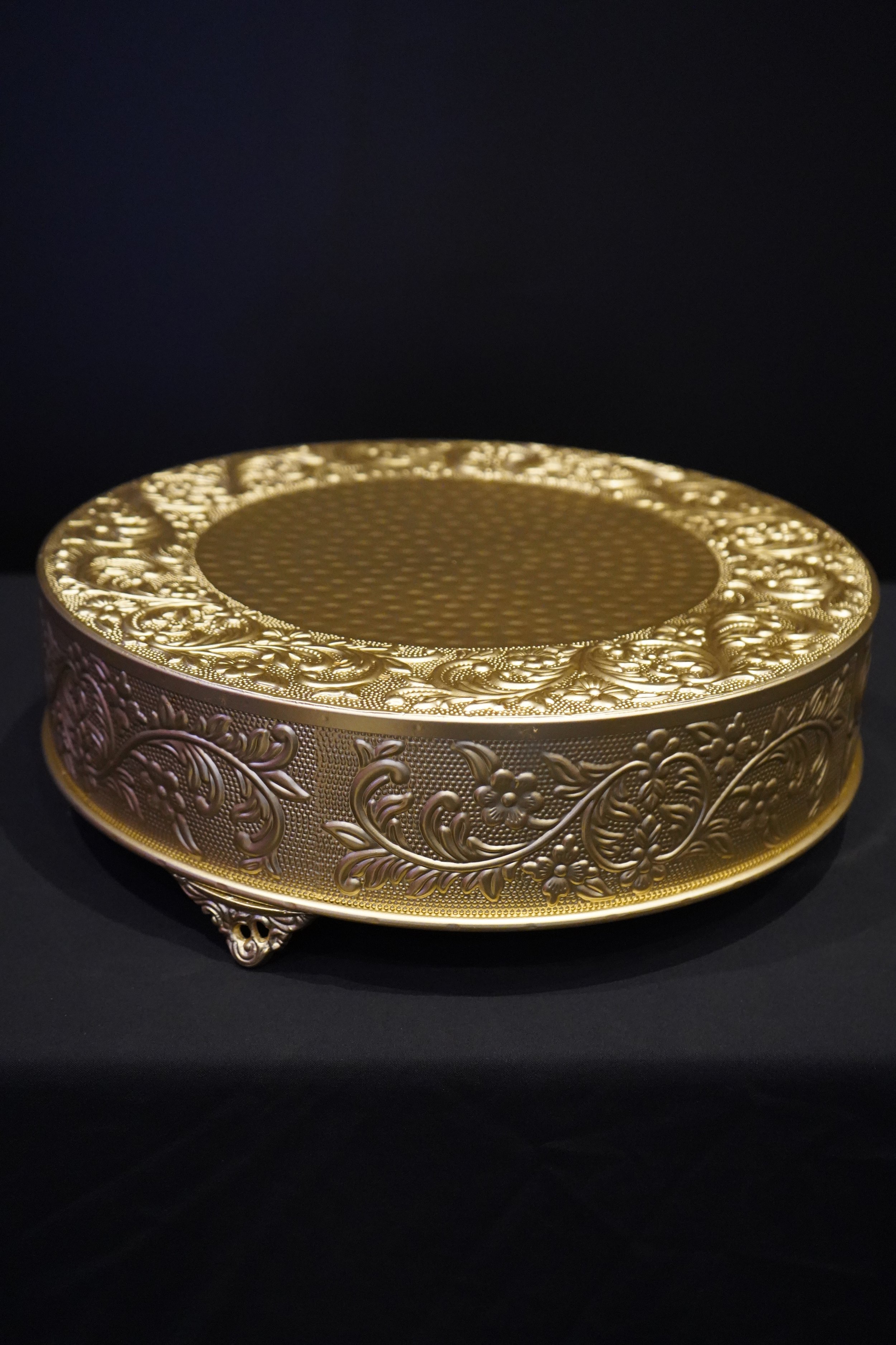18 “ Round Gold Cake/Dessert Stand