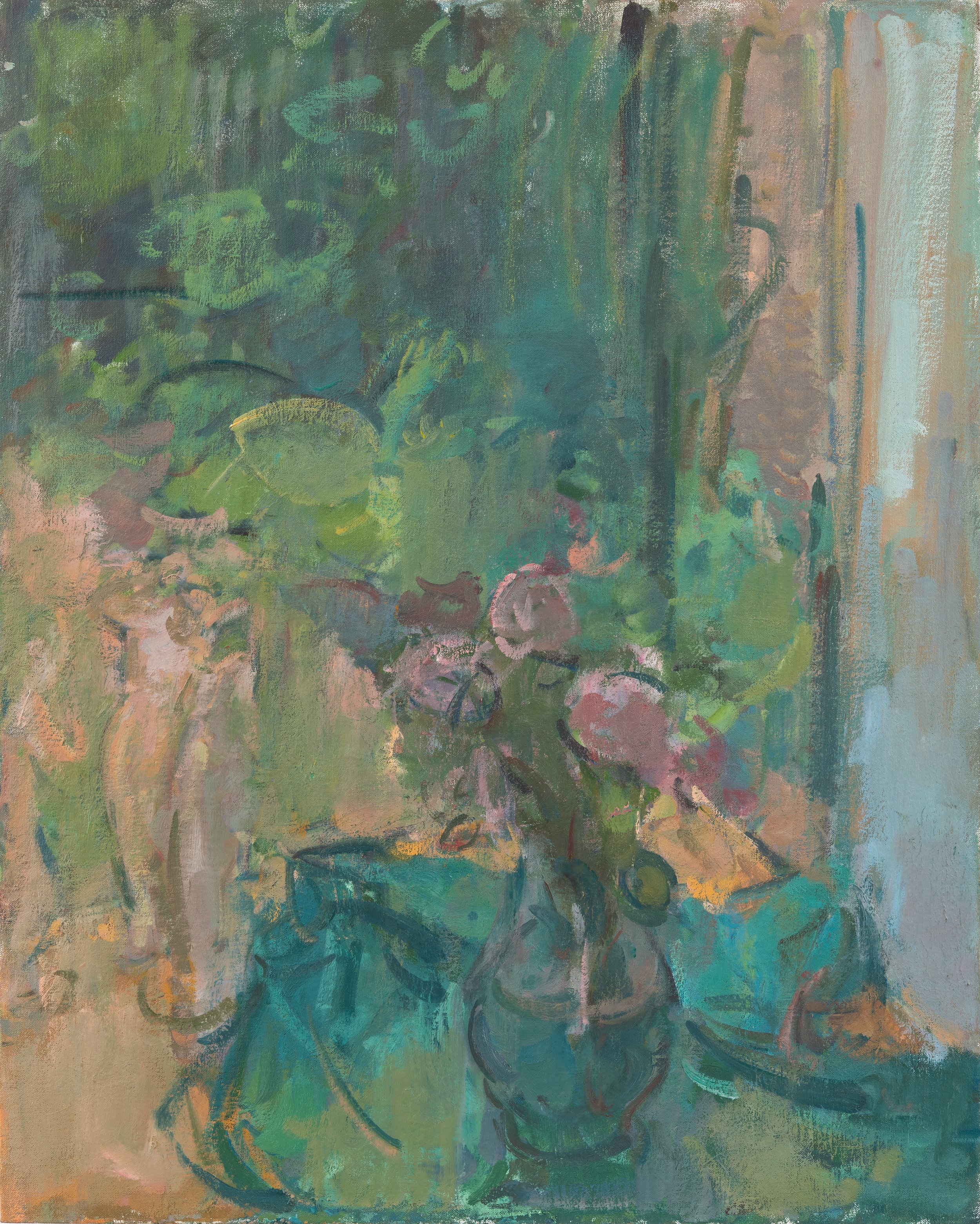 Roses in Oriel Window