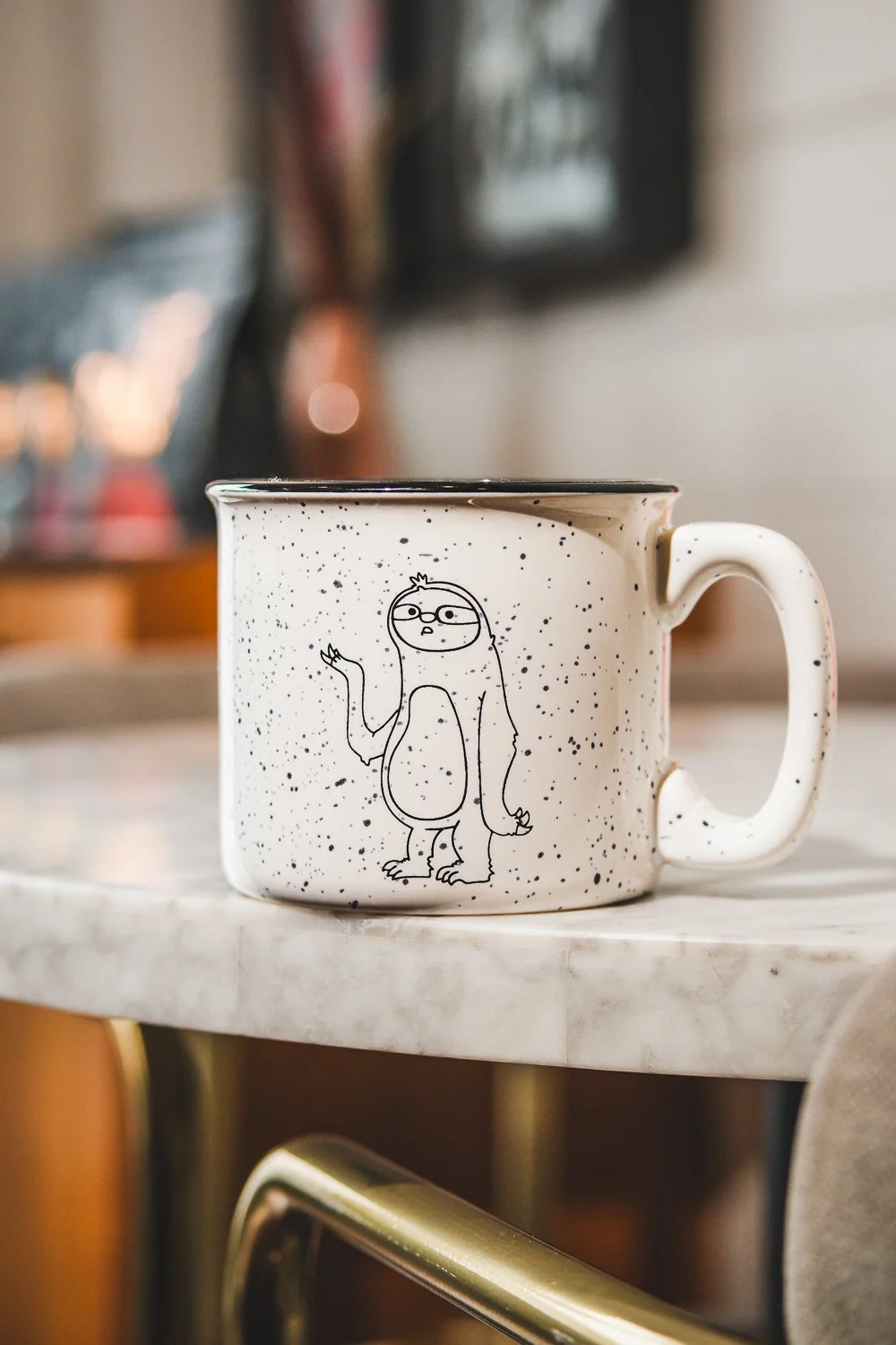 15 oz White Campfire Mug
