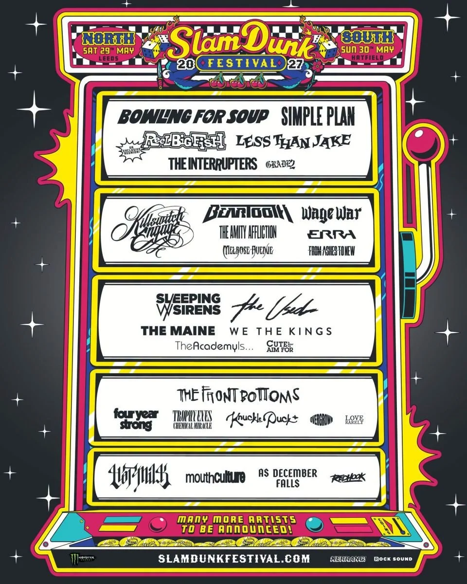 Slamdunk Announces The First Wave of Bands For 2027
