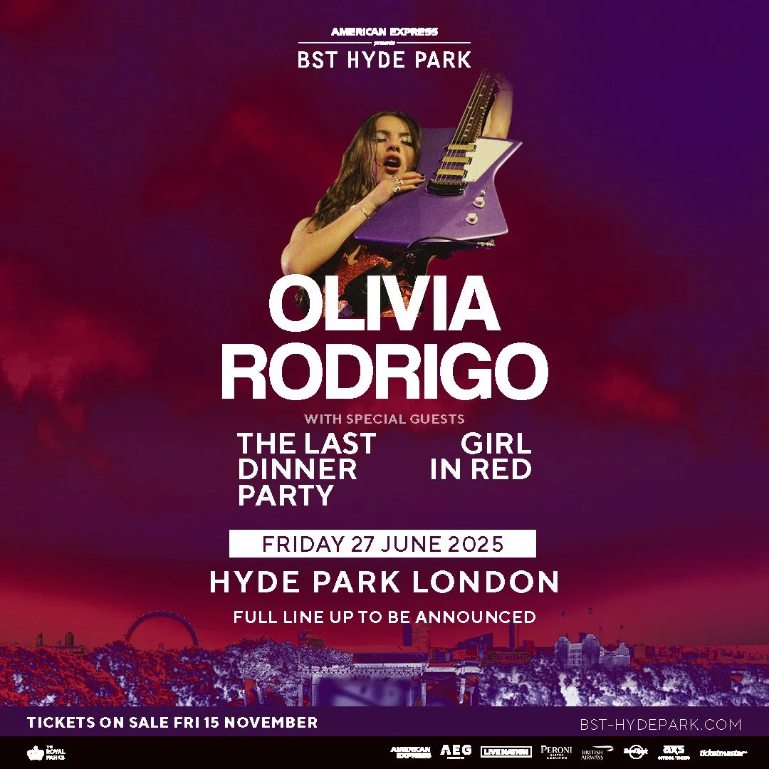 Olivia Rodrigo to Headline BST Hyde Park 2025 — Still Listening