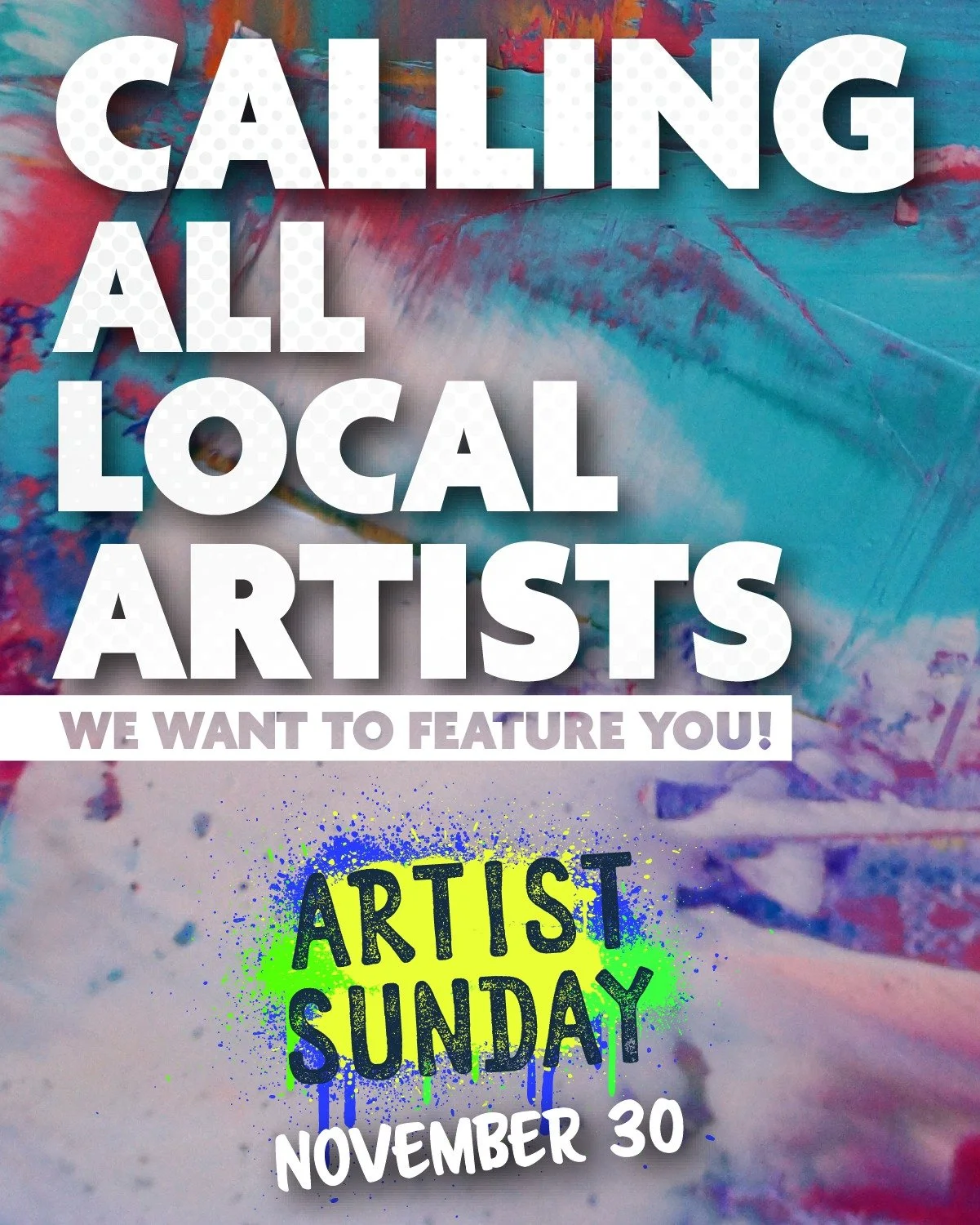 🎨 Celebrate Artist Sunday &mdash; Get Featured!

Discover Buda is giving local artists FREE ways to showcase your work:
1️⃣ Website Feature &ndash; Your art, socials, and website listed on the Discover Buda site.
2️⃣ Postcards &ndash; Your artwork o