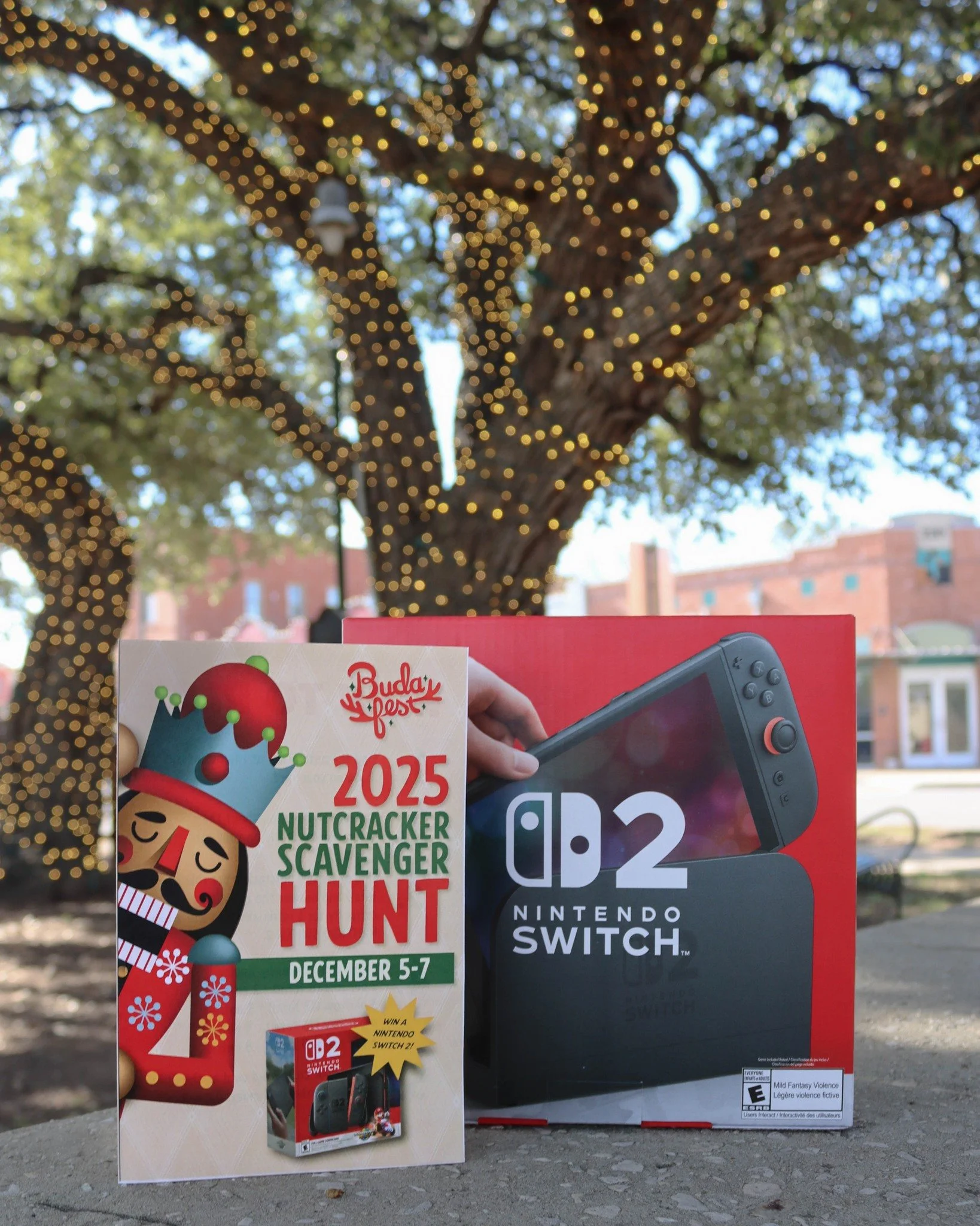 🎮 A Nintendo Switch 2 is up for grabs at Budafest!

Find the nutcrackers in participating businesses, answer the questions correctly, and turn in your completed card by Sunday, Dec. 7 at 3 PM to enter the raffle.

Pick up your Nutcracker Scavenger H