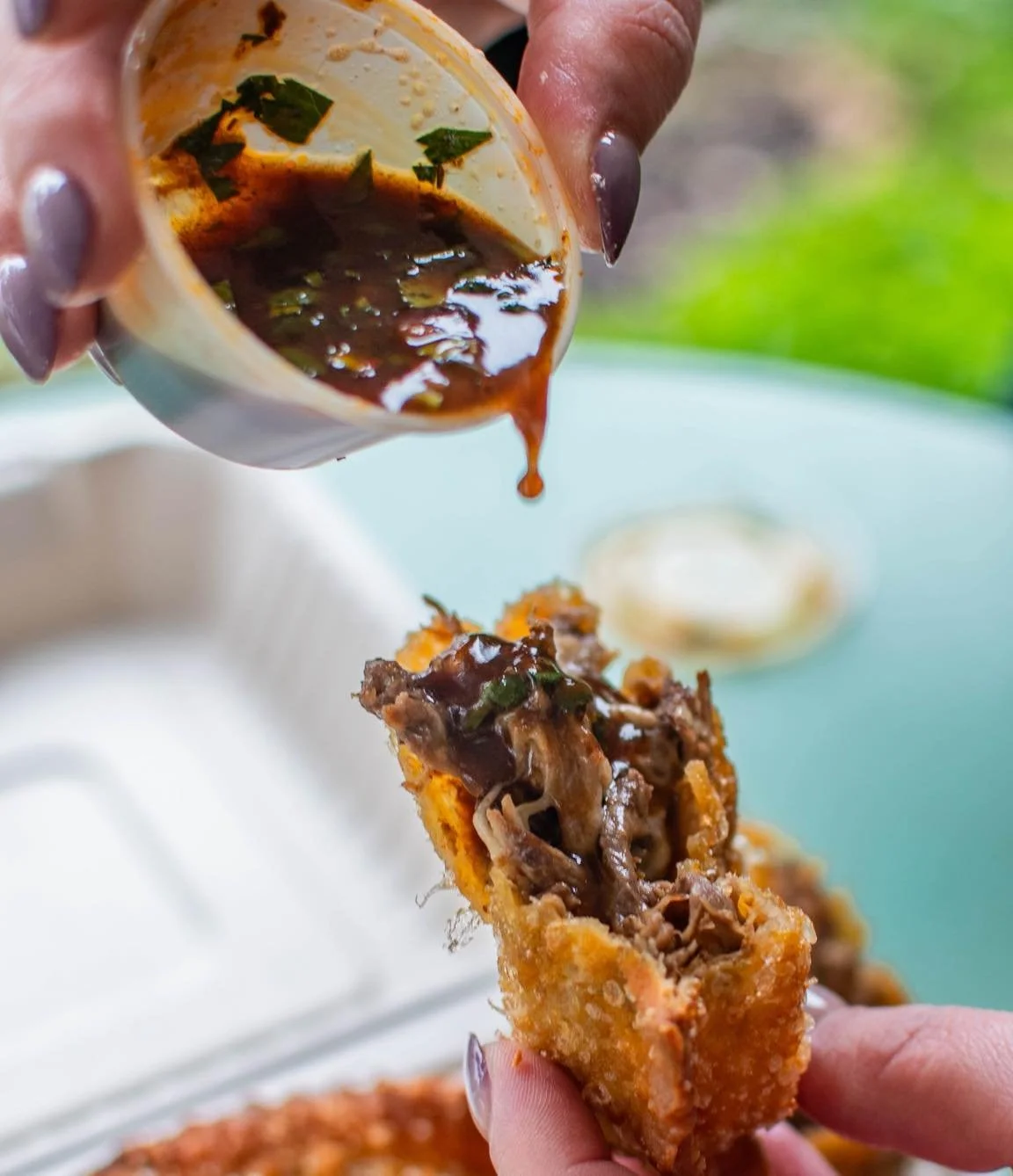 Those New Year&rsquo;s resolutions start on Monday, right? 😉
It&rsquo;s Foodie Friday, and today&rsquo;s the last day for Sunfield Hand Pies&rsquo; Birria Empanadas &mdash; get them while you can!
📍400 N Main St open 12 PM-8 PM