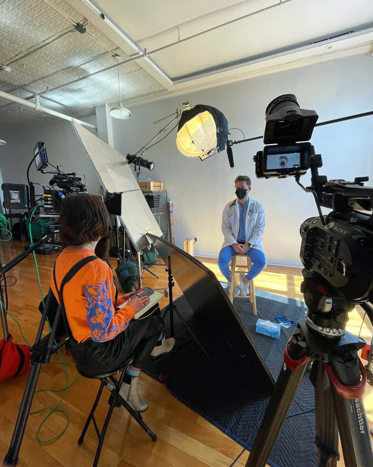 Kohar interviewing Dr. Natter for an upcoming video!