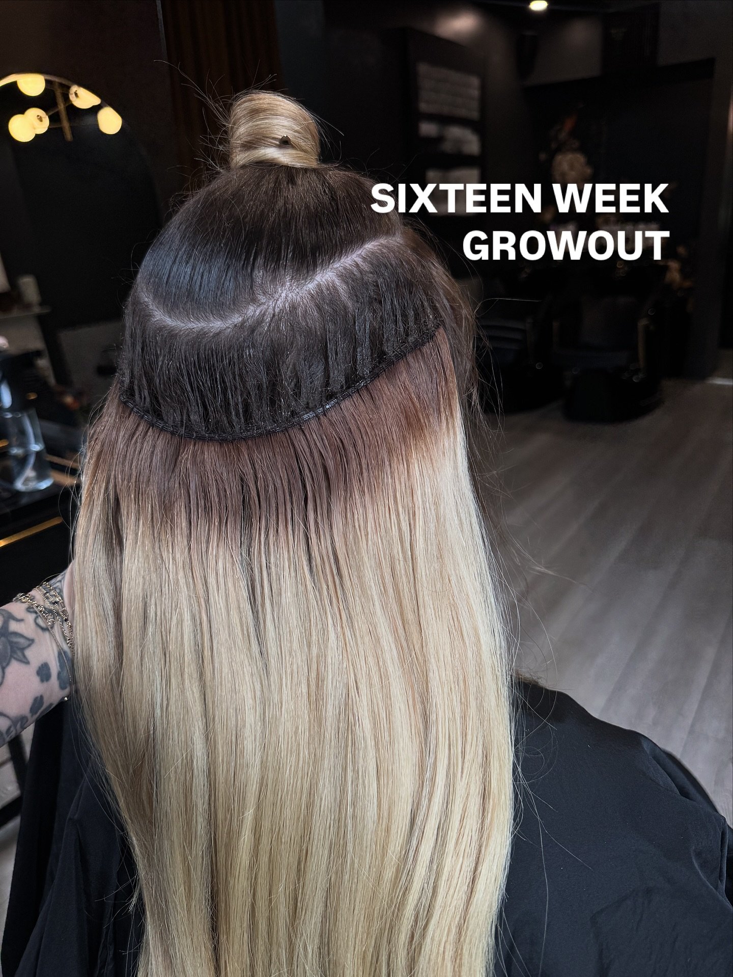 &ldquo;How long can my extensions grow out for?&rdquo; How does SIXTEEN WEEKS of wear sound (!!) 

While not everyone can grow their extensions out for 3 to 4 months, the timeframe is perfect for clients with: 

- fine hair 
- slow growing hair
- low