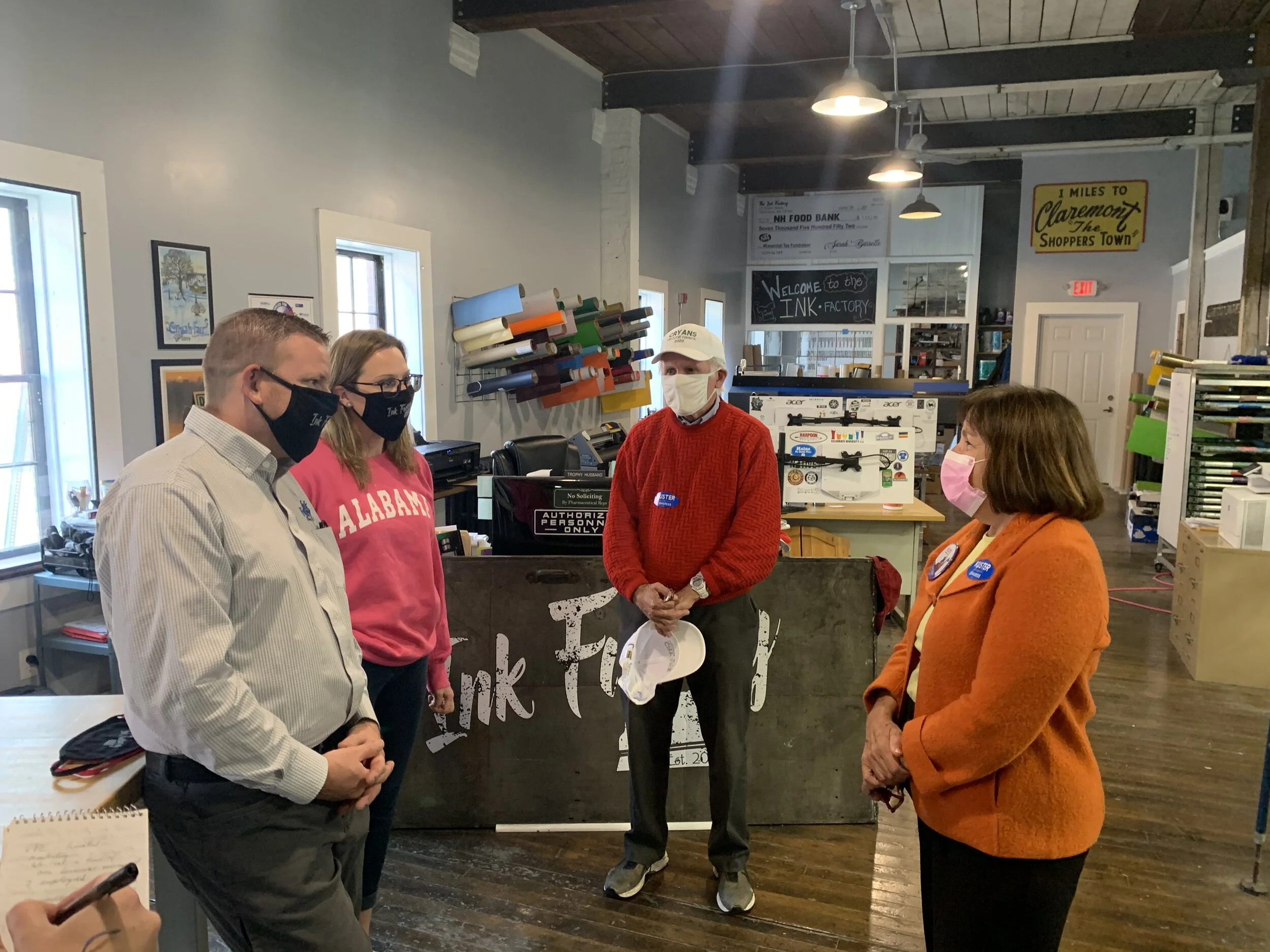 Kuster Tours Claremont Fire Department, Holds Voting Press Conference and Discusses Small Business Support