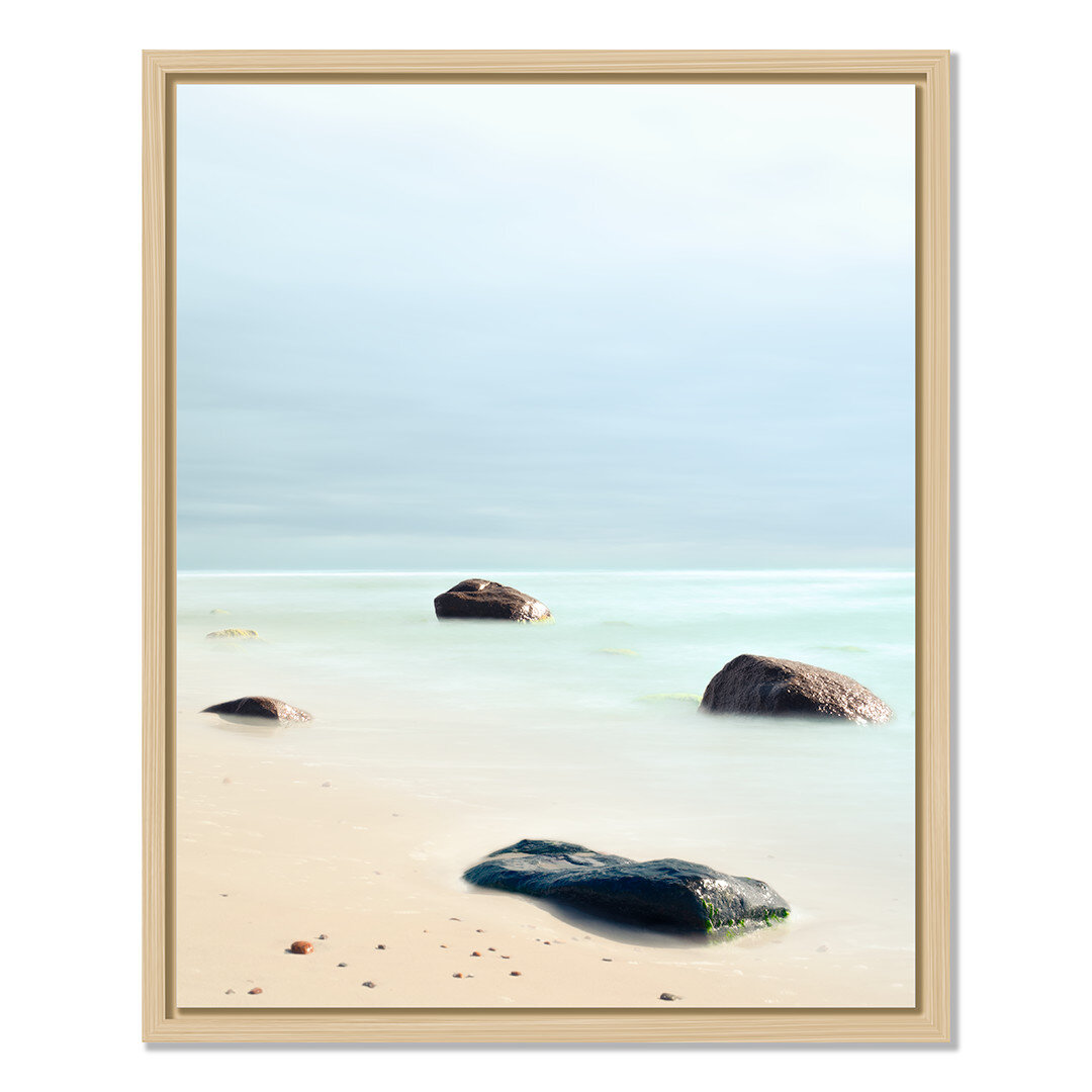 Framed print in a floater frame…