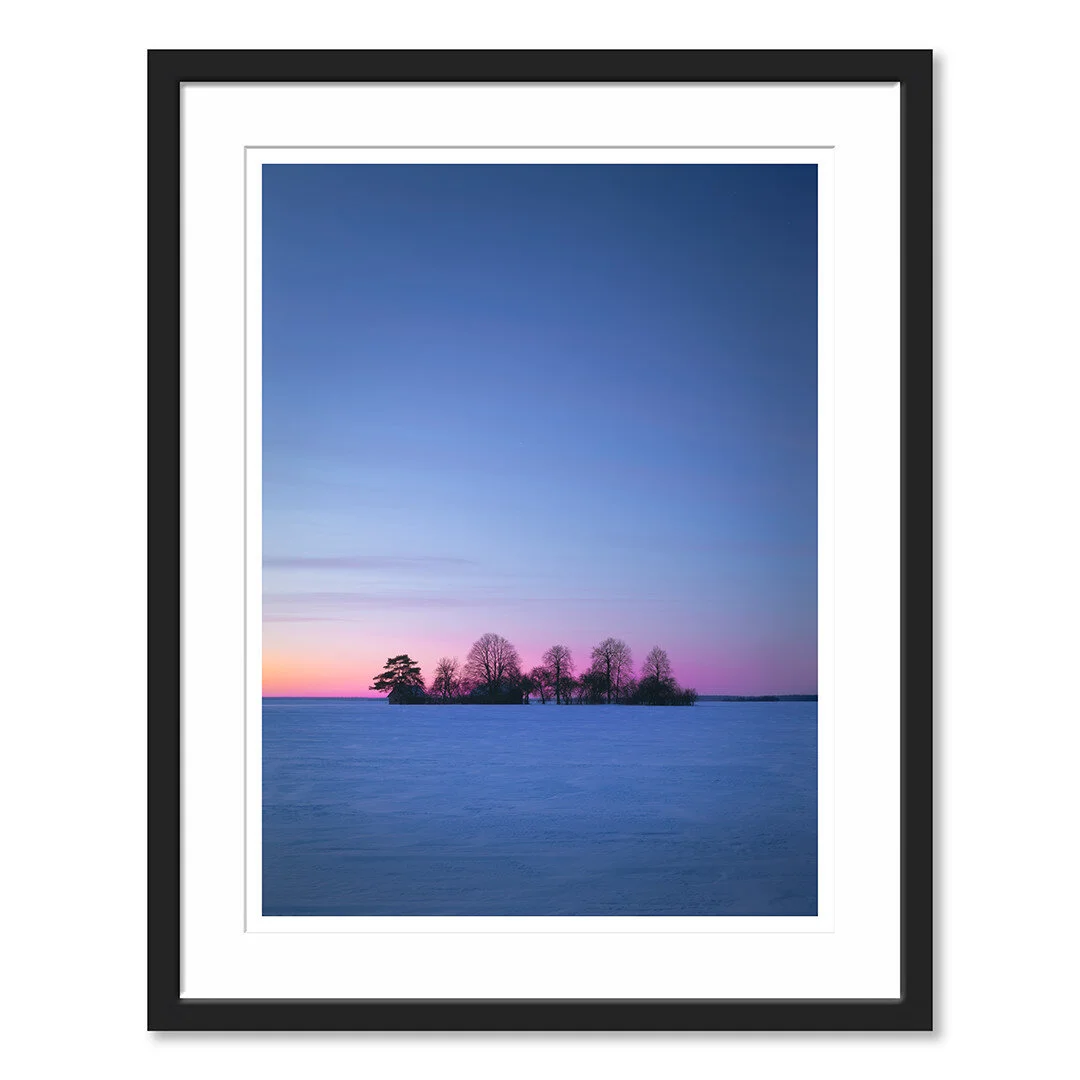 Island in the snow