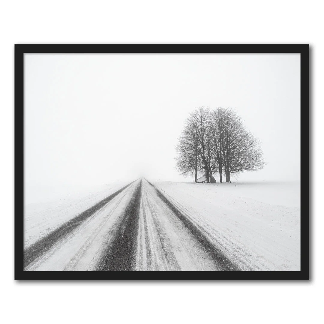 Framed print in a solid frame…