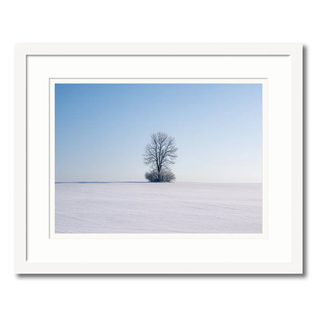 Framed print with passe-partout…