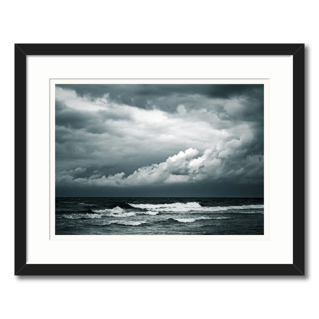 Framed print with passe-partout…