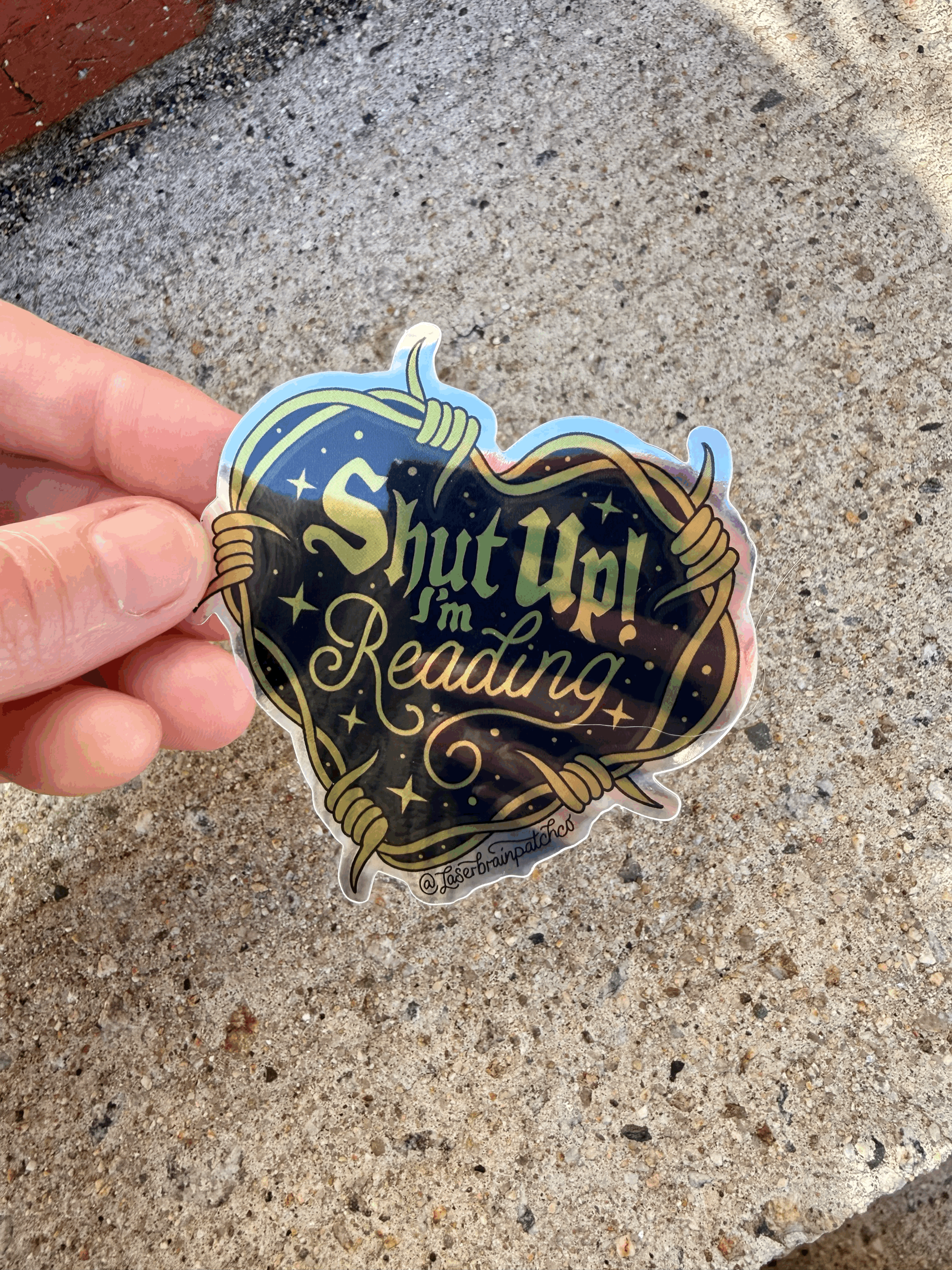 Shut Up! I'm Reading Sticker