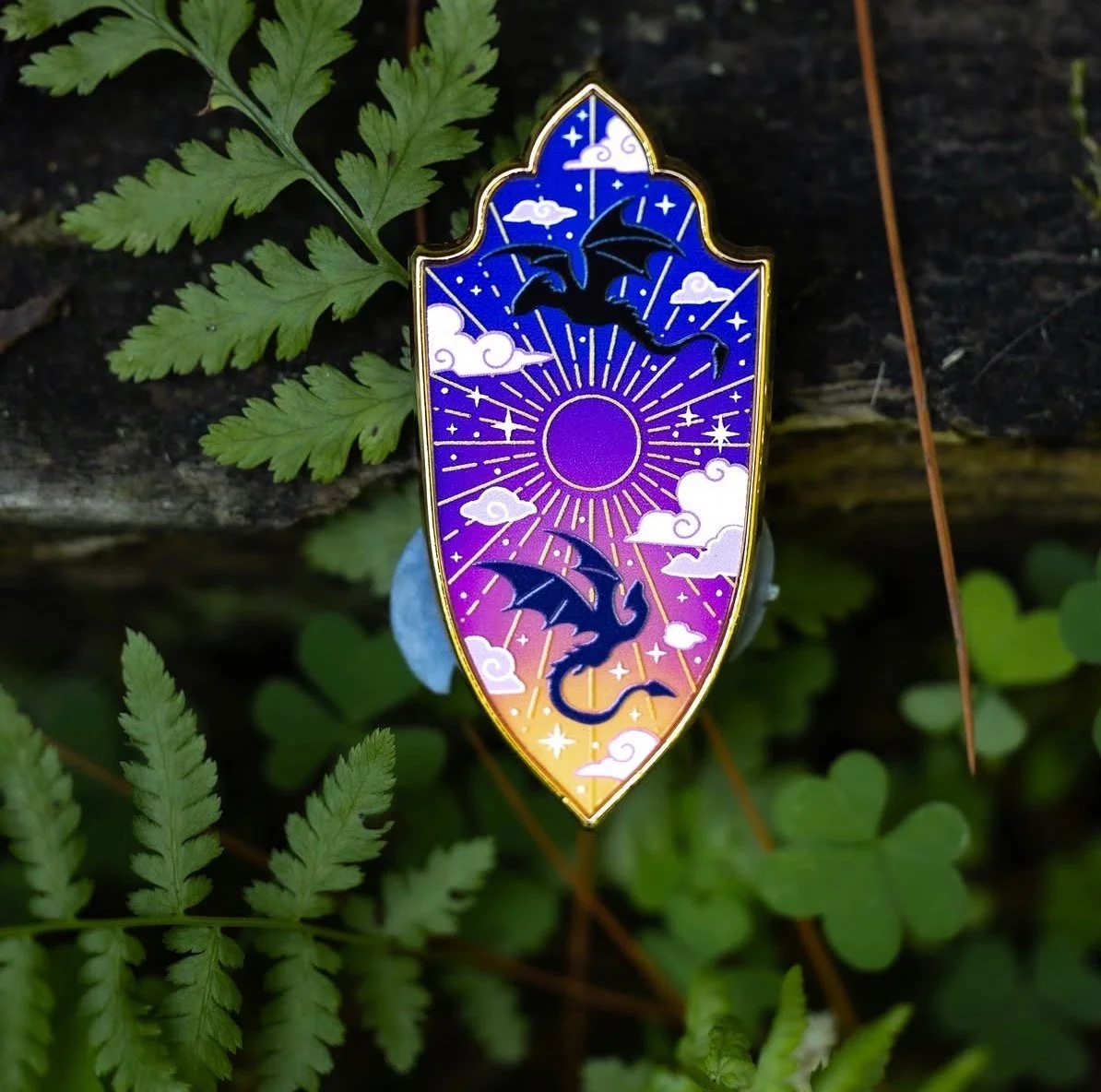 2 Dragon Shield Pin
