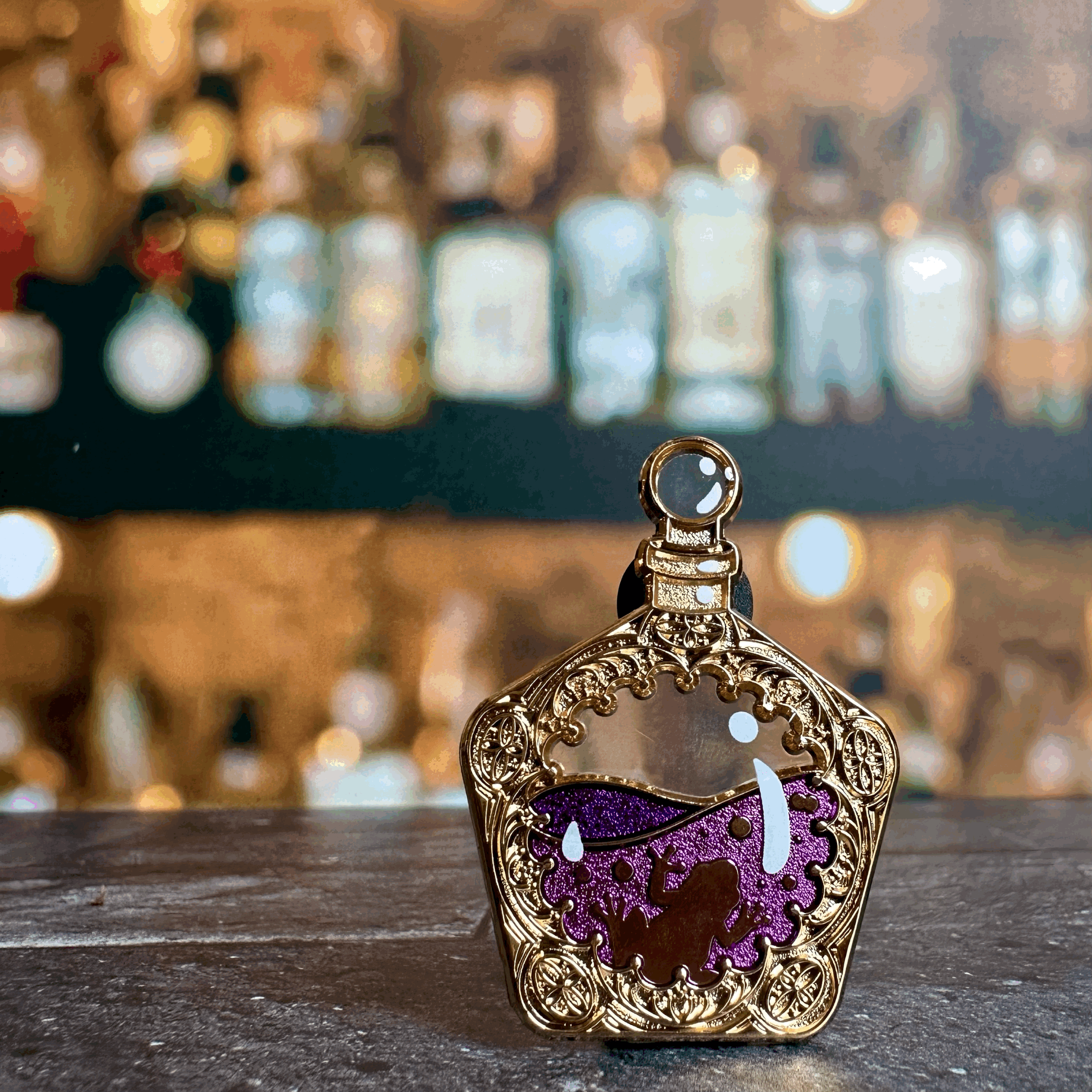 Purple Frog Potion PIn