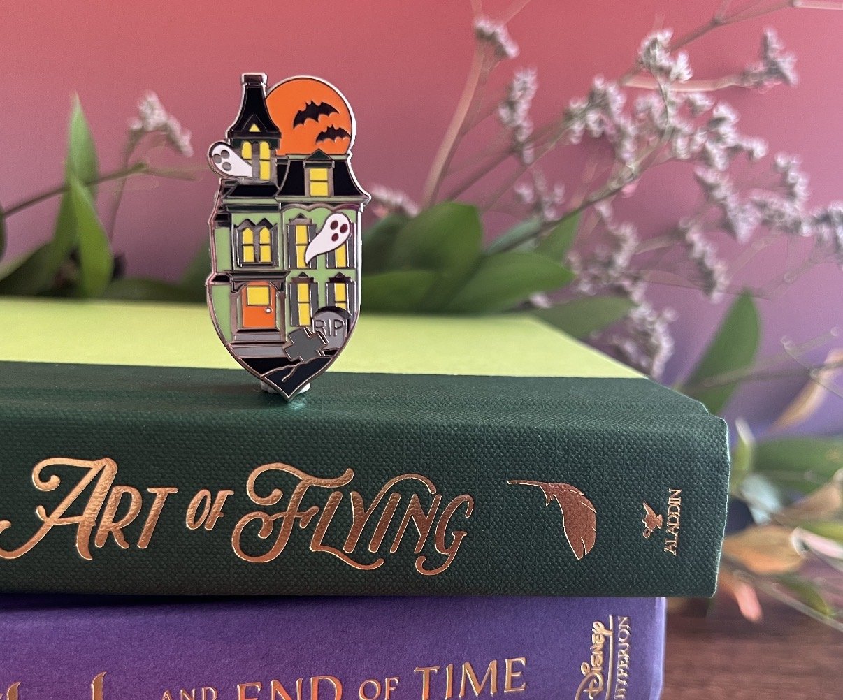 Haunted House Green Large Pin