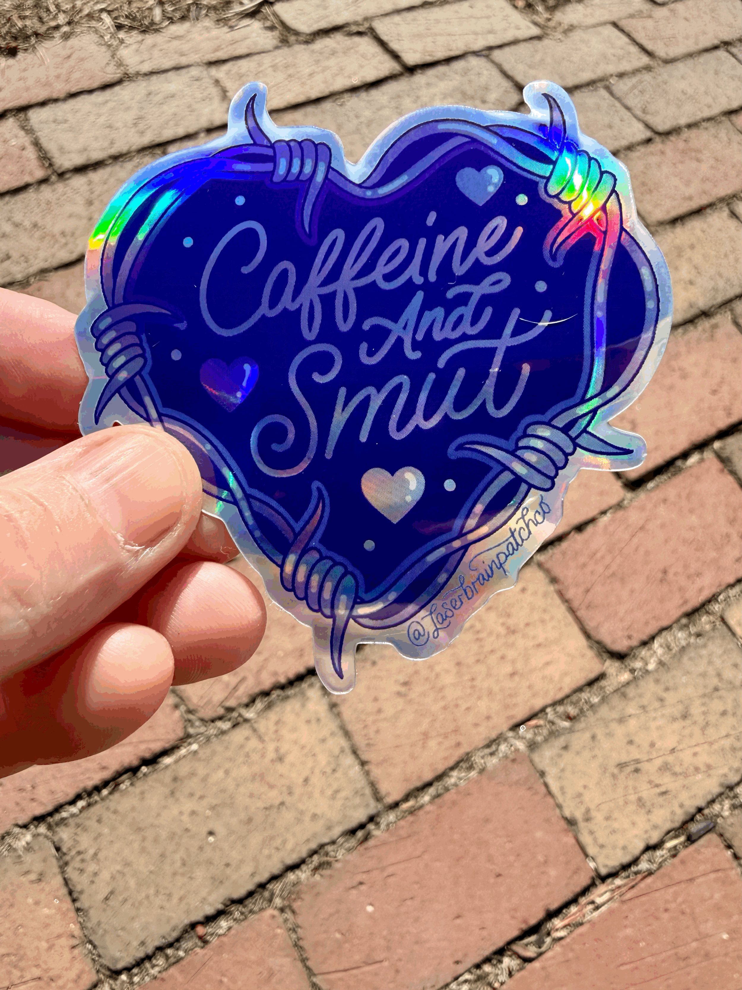 Caffeine and Smut Sticker