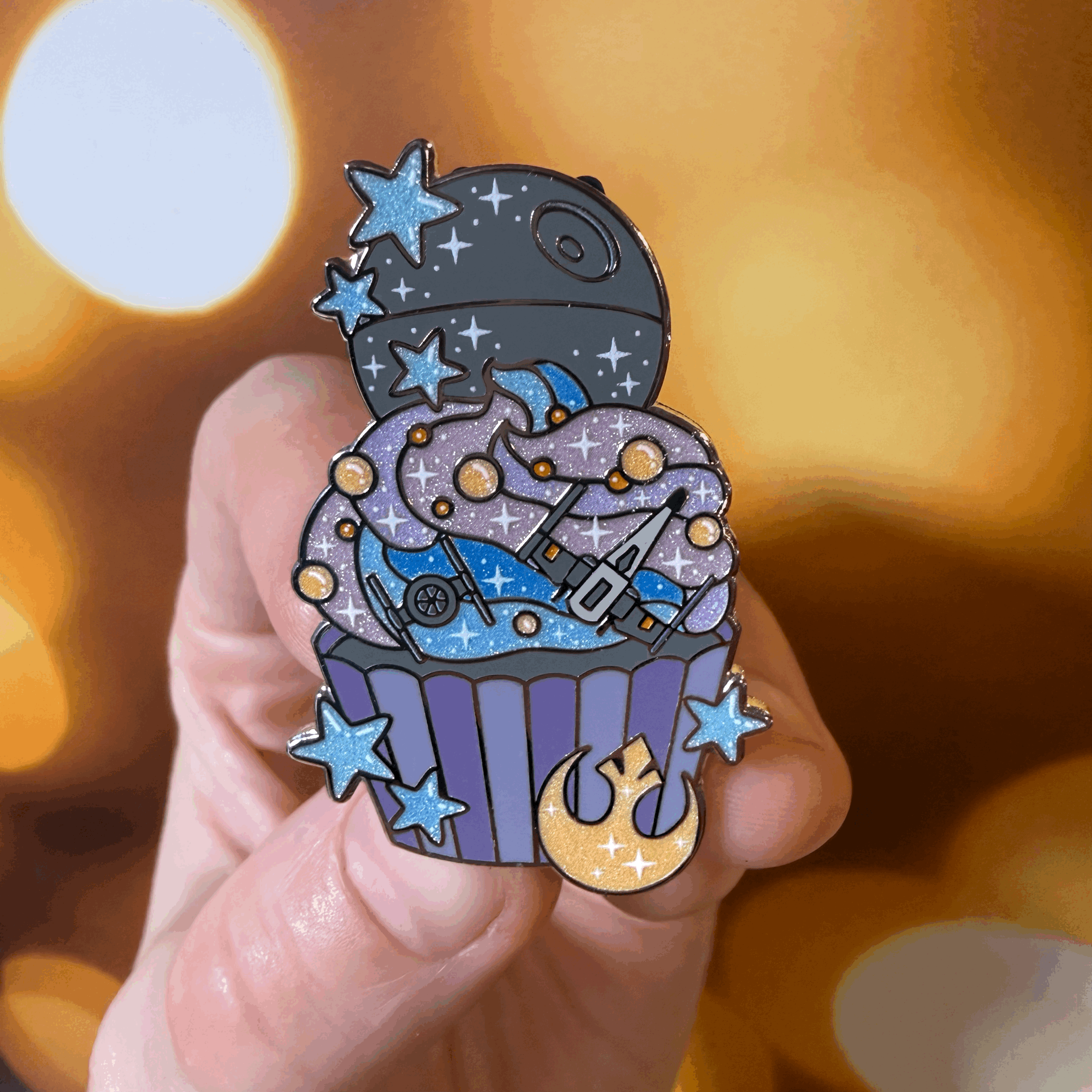 Space Cupcake Pin