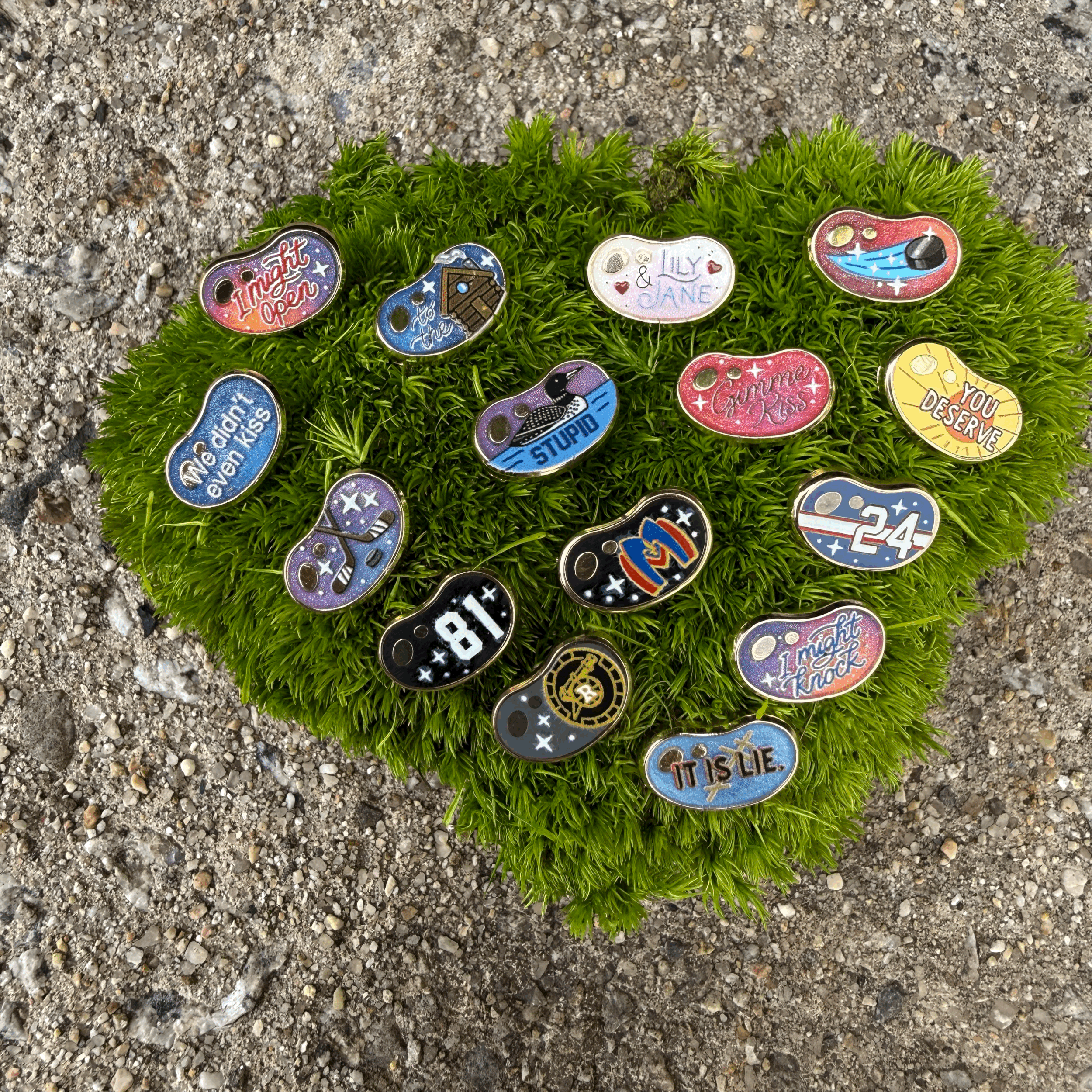 HR Bean Pins 5 Pack