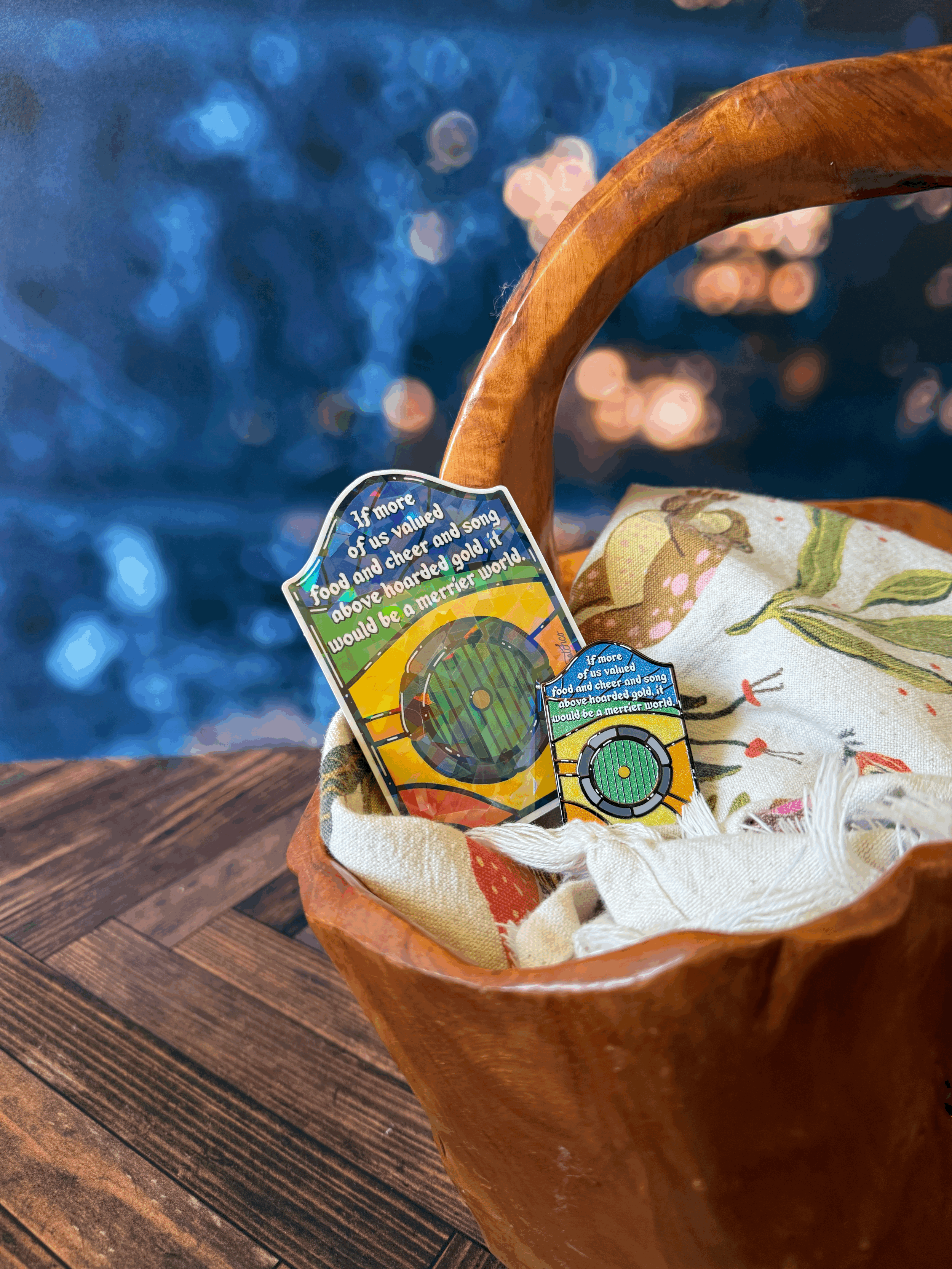 Merrier World Door Pin