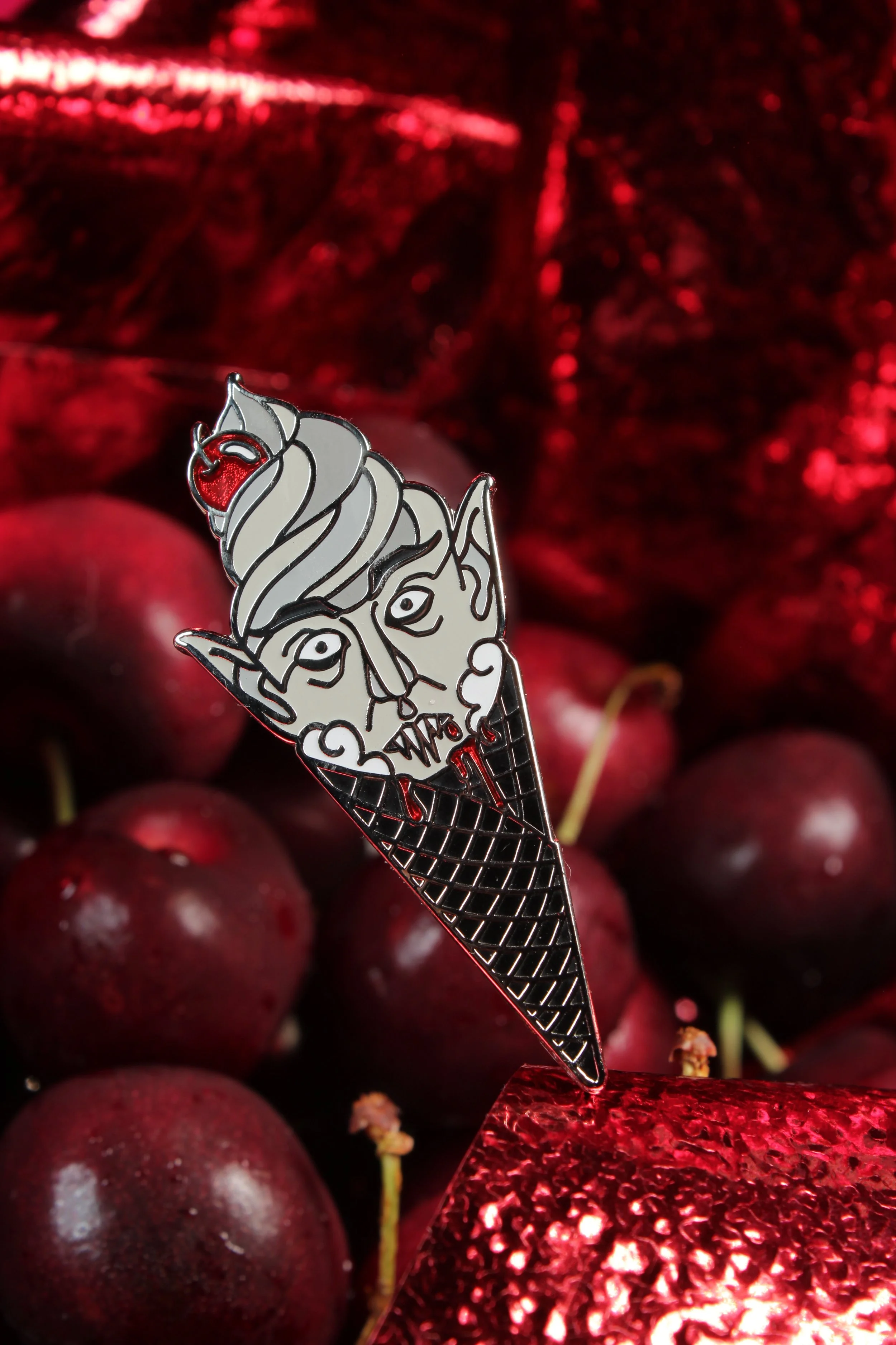 Nosferatu Ice Cream Pin