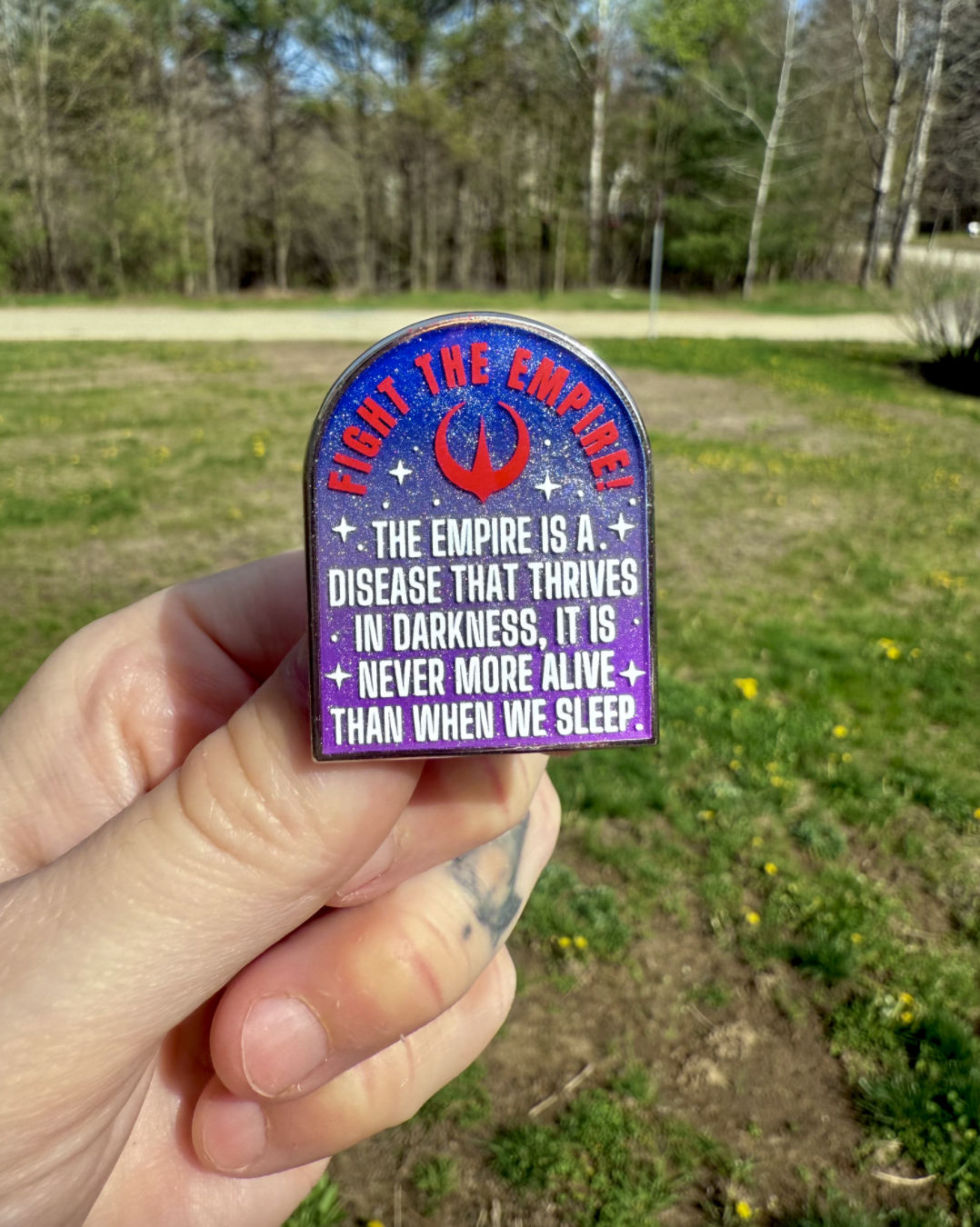 Fight the Empire Pin