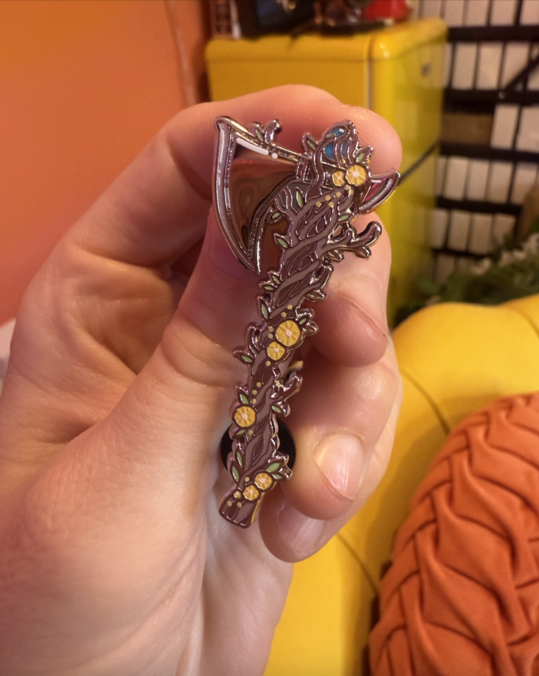 Floral Axe Pin