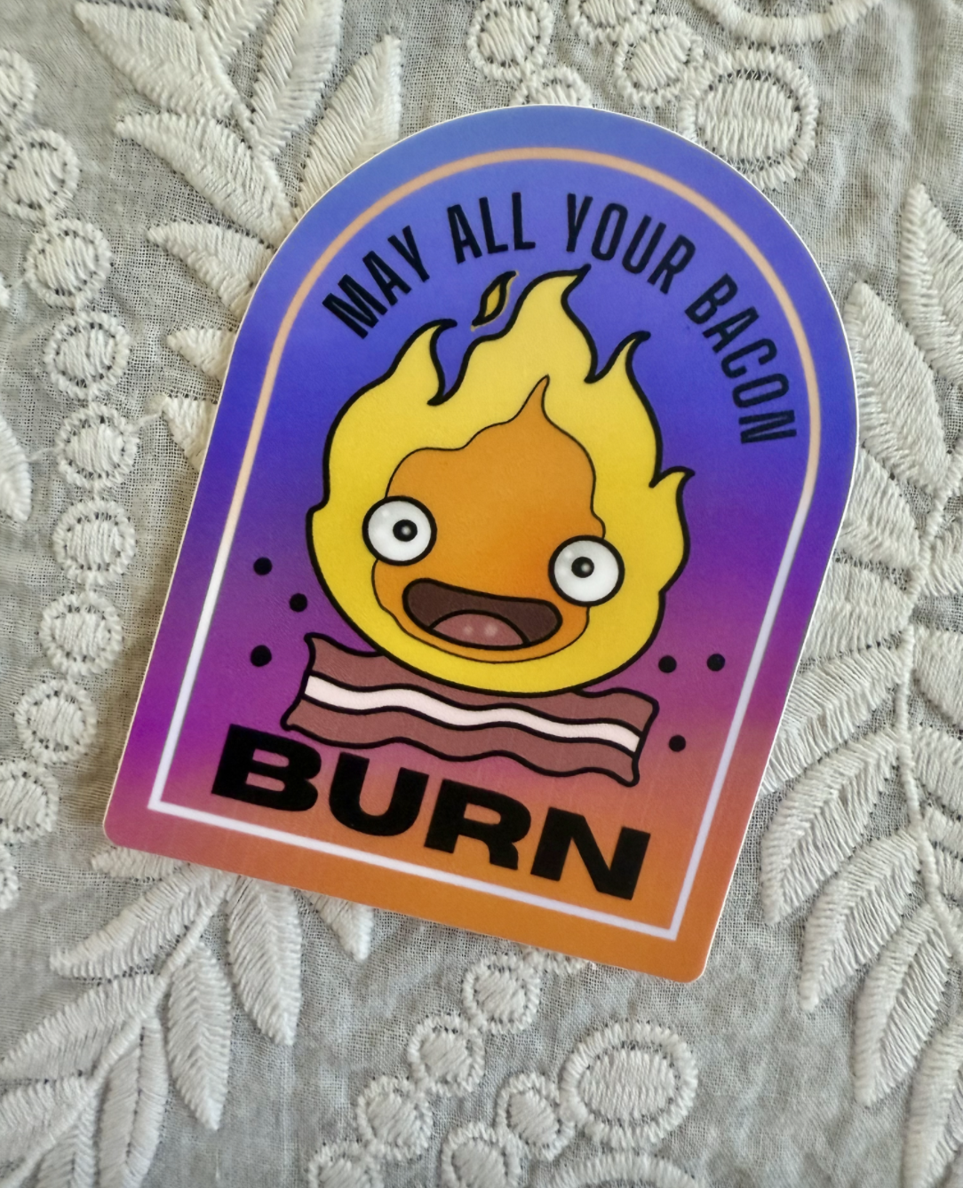 Bacon Burn Sticker