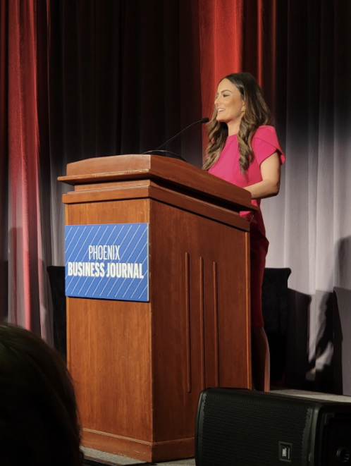 Veronica Aguilar as an MC at the Philanthropy Association.png