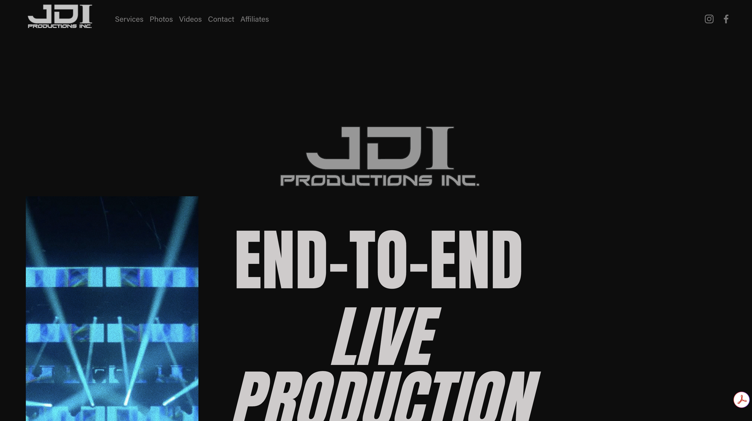 JDI Productions Website