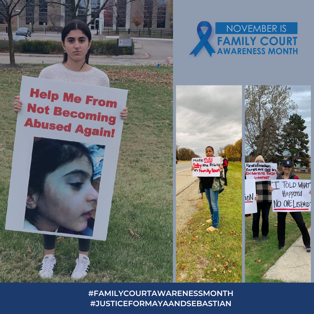 Family Court Awareness Month: Michigan Protest