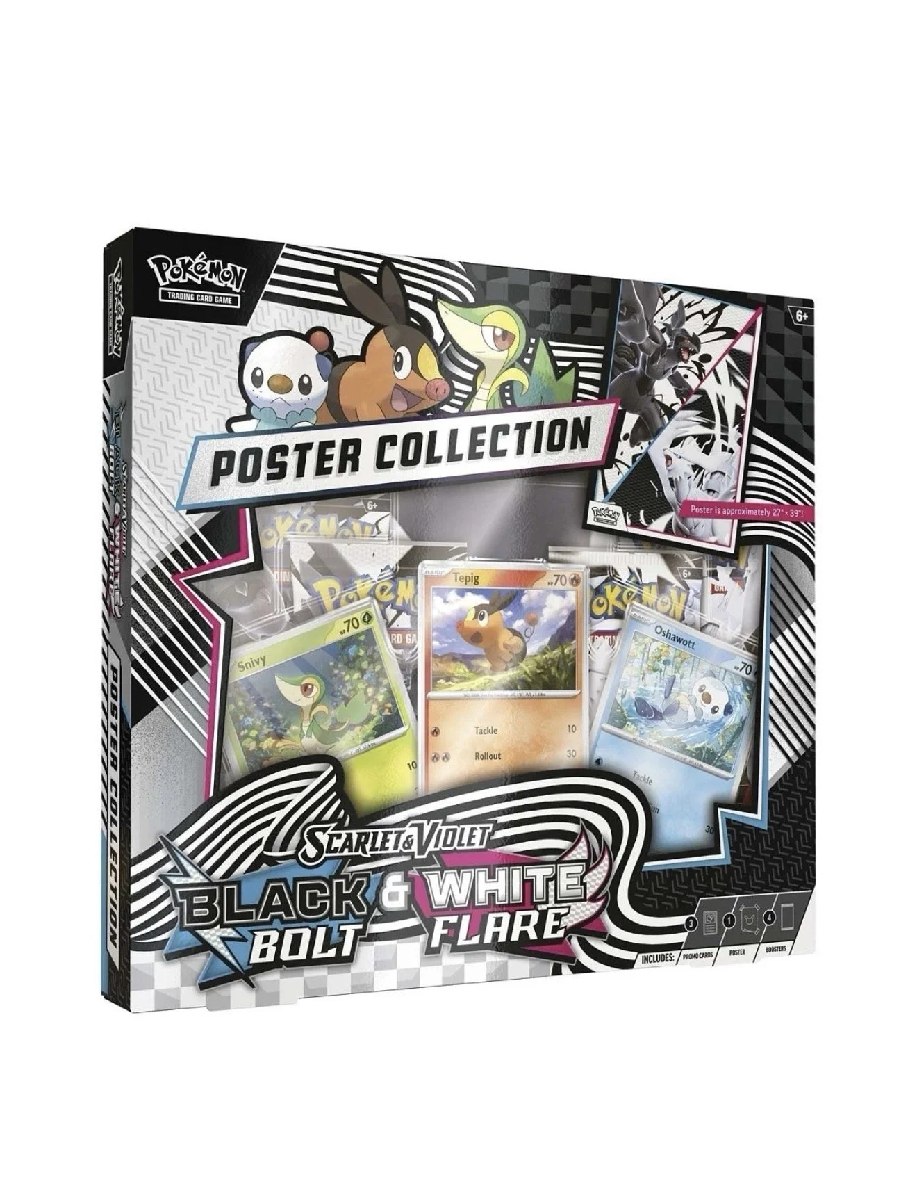Pokémon Scarlet & Violet Black & White Poster Collection