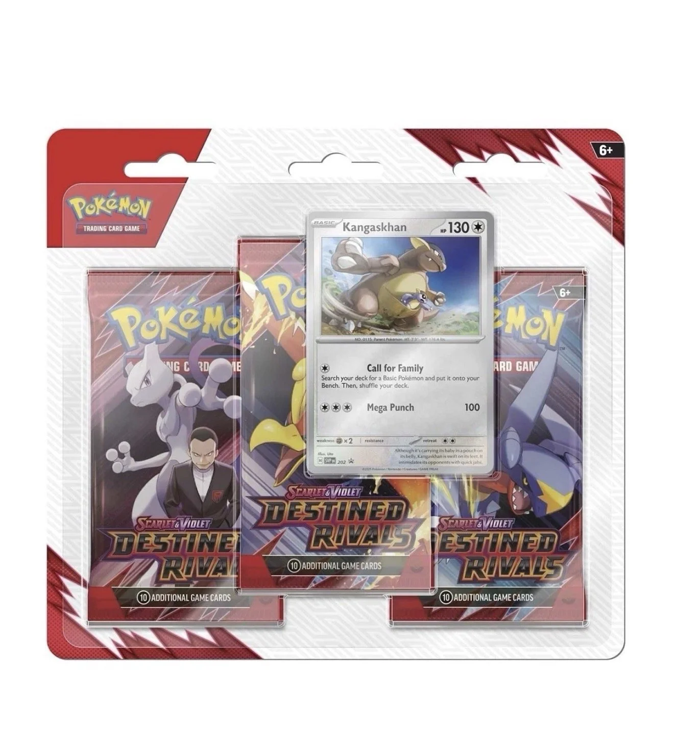 Pokemon Destined Rivals 3 Pack Blister Kangaskhan