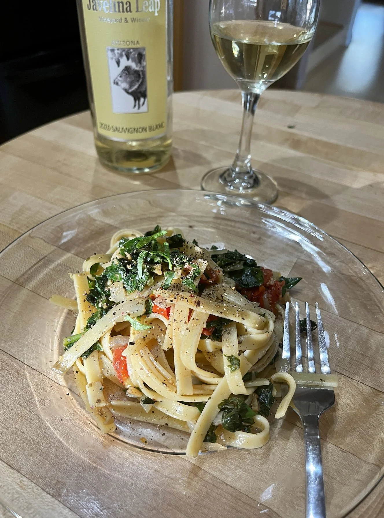 Kale & Tomato Pesto Pasta