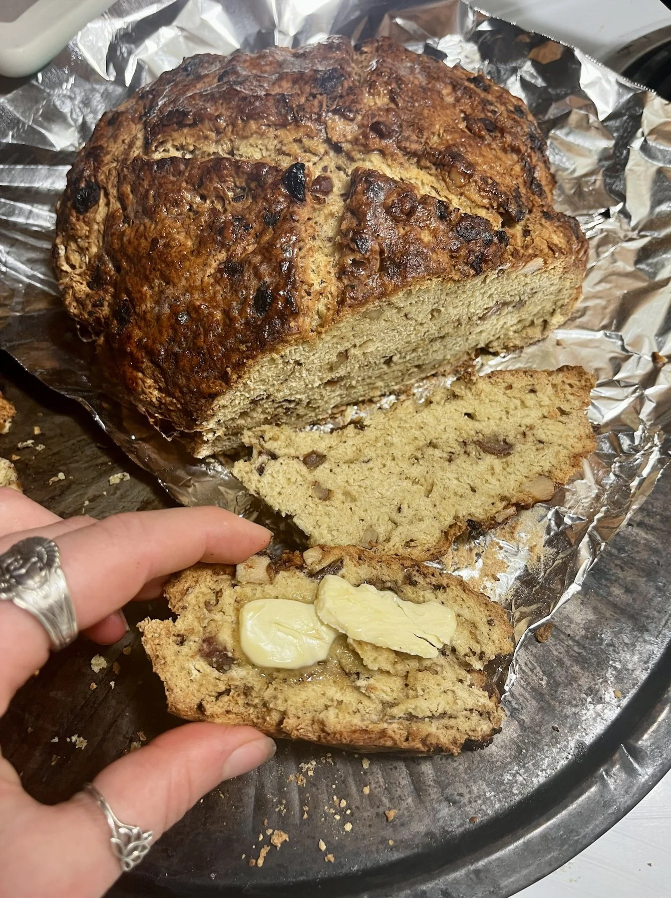 Irish Soda Bread with Dates & Walnuts