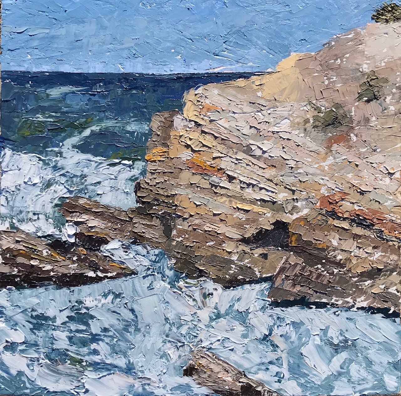 ** Montana de Oro #2 :: 2019
(12¨ x 12¨ oil on panel)
