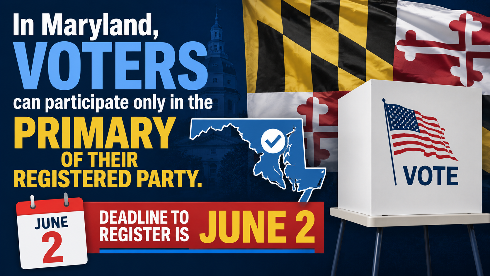 Last Day to Register and Change Party Affiliation before Primary